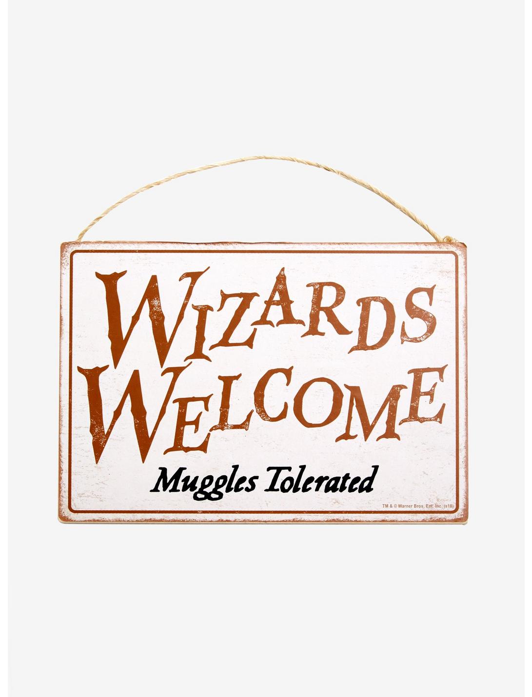 Harry Potter Wizards Welcome Door Sign, , hi-res