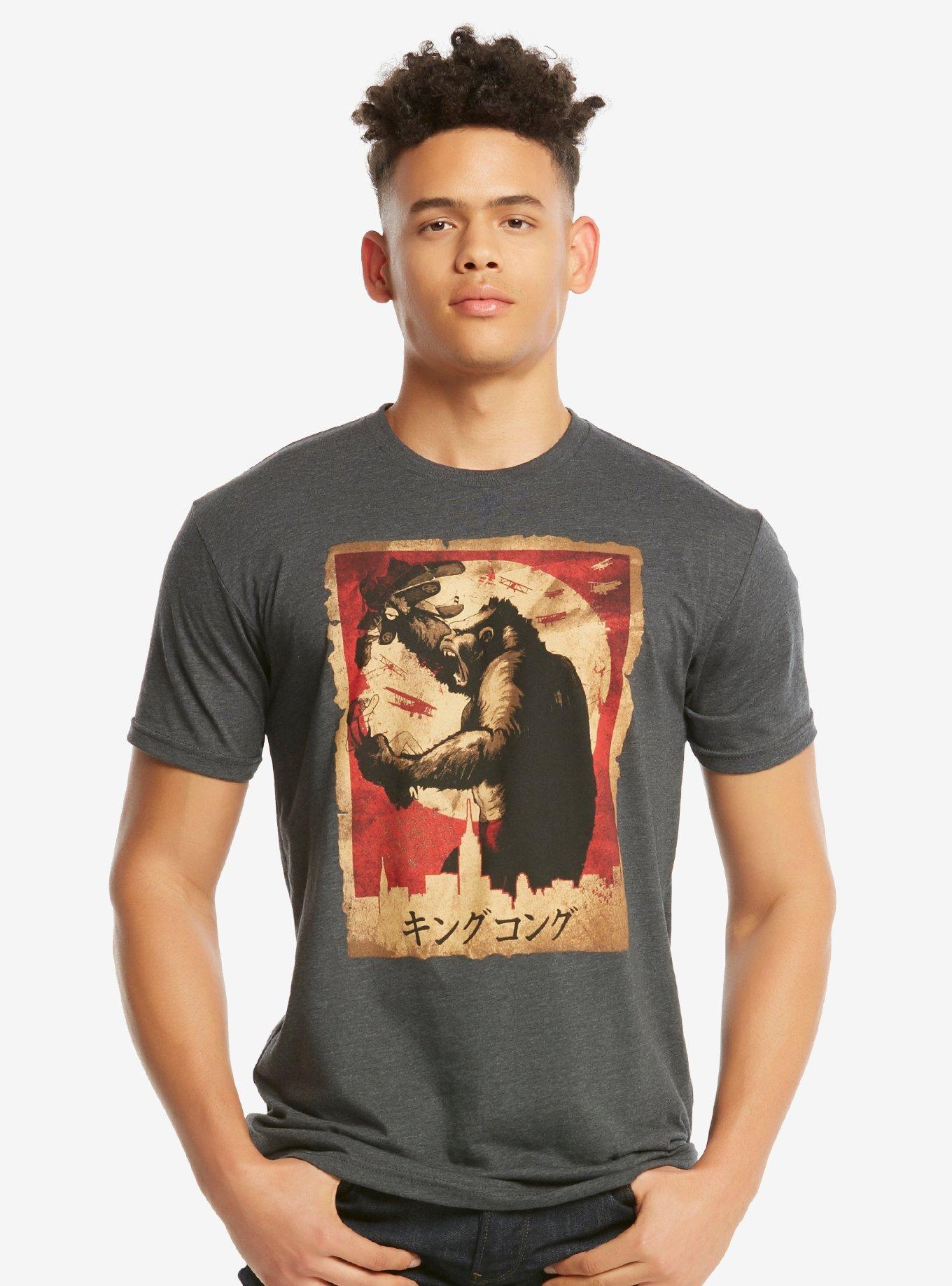 King Kong Kanji T-Shirt, BLUE, hi-res