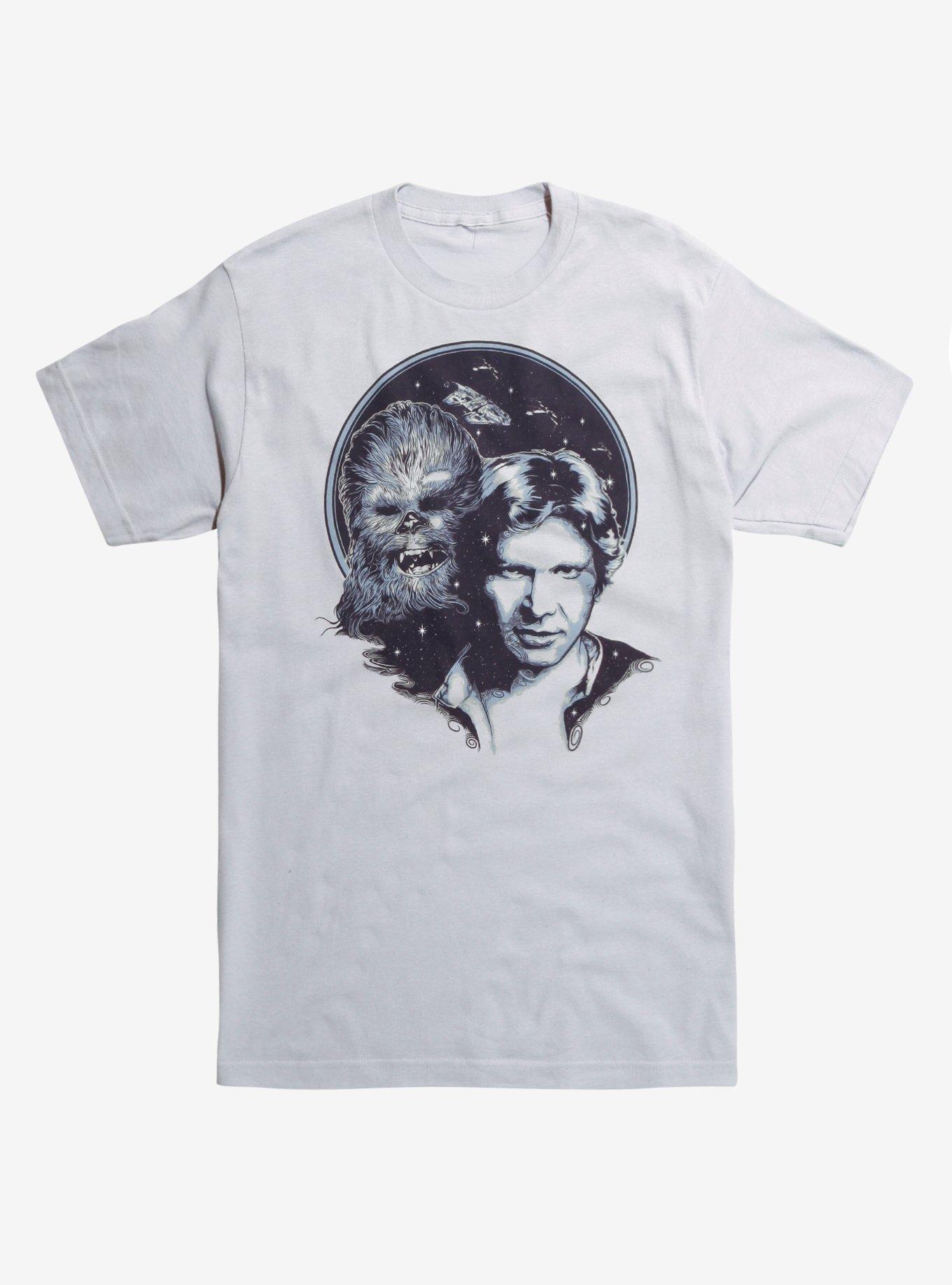 Star Wars Chewbacca And Han Solo T-shirt, HEATHER GREY, hi-res