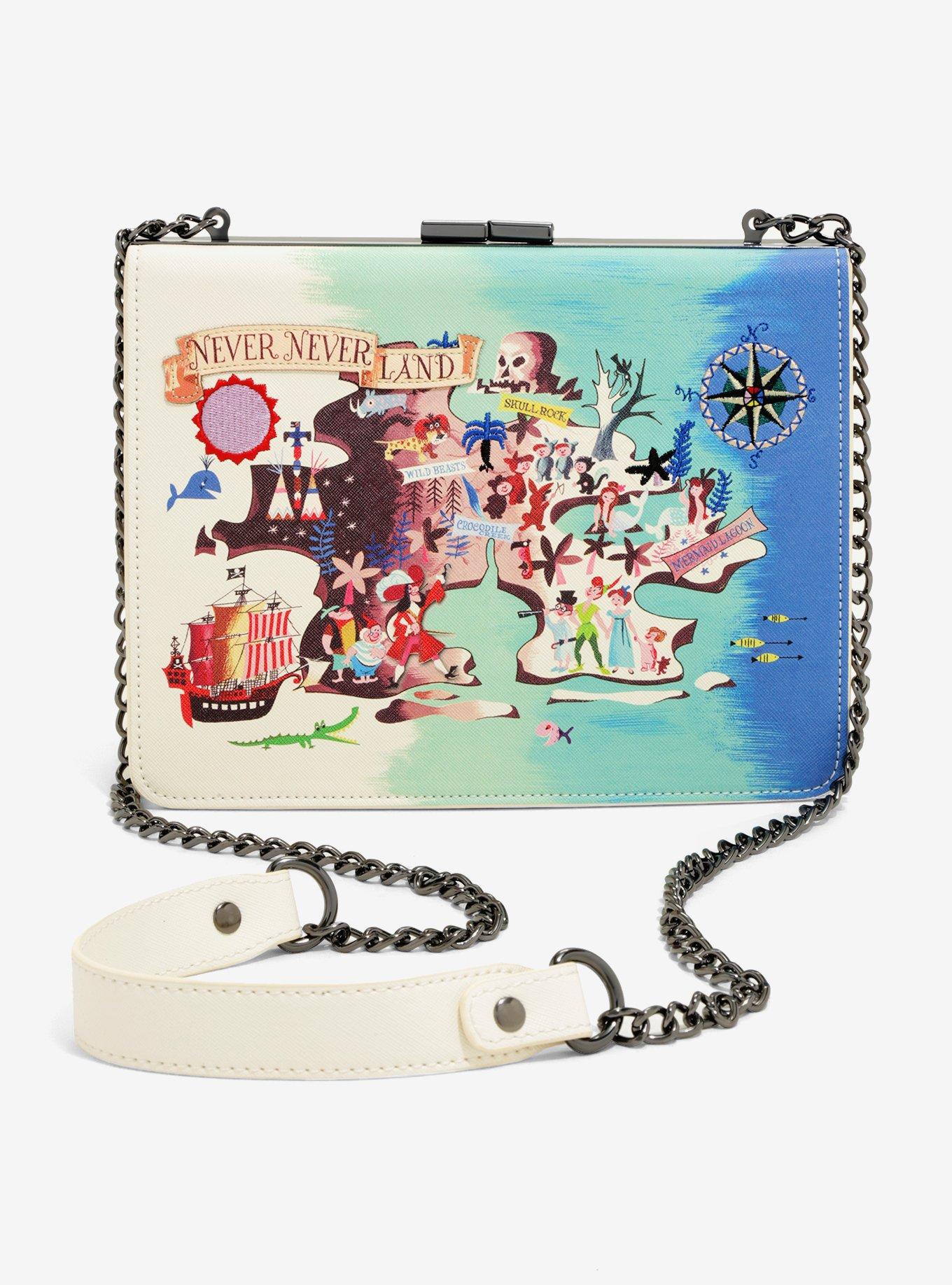 Loungefly Disney Peter Pan Neverland Map Crossbody Bag - BoxLunch Exclusive, , hi-res