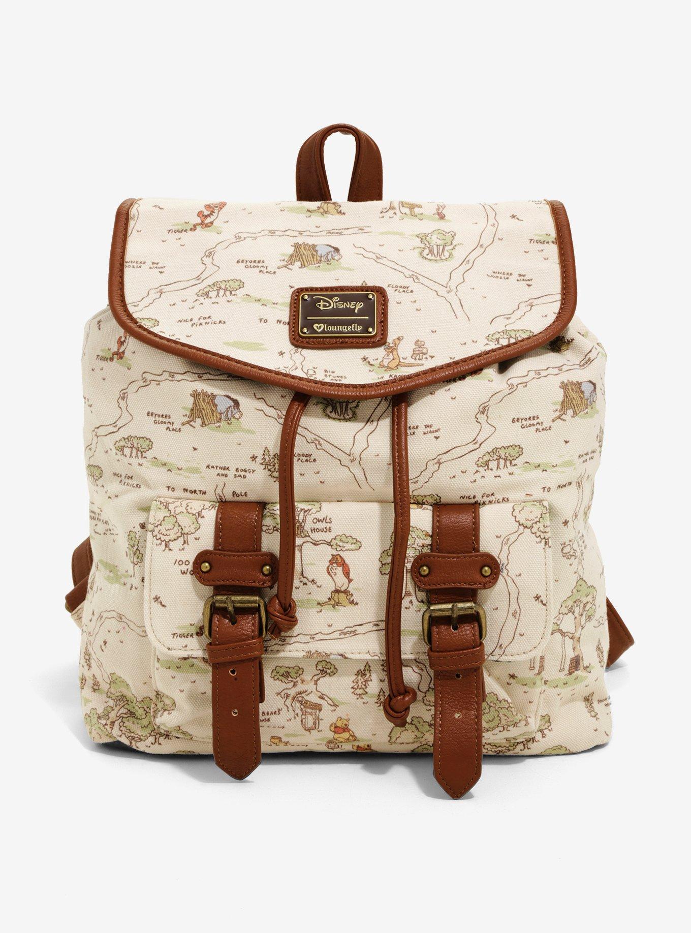 Loungefly disney winnie the pooh hundred 2024 acre wood map backpack