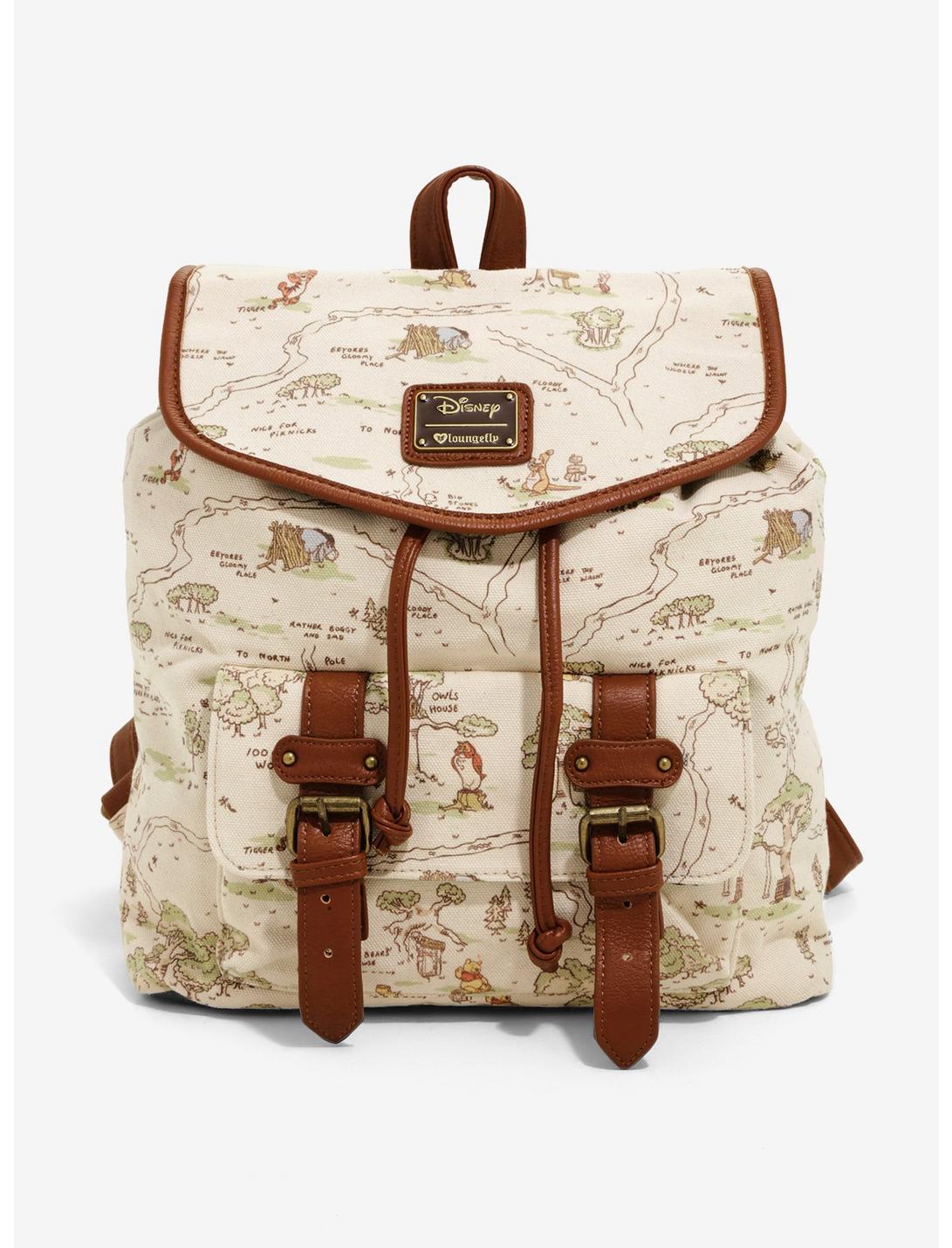 Loungefly Disney Winnie The Pooh Hundred Acre Wood Map Backpack - BoxLunch Exclusive, , hi-res