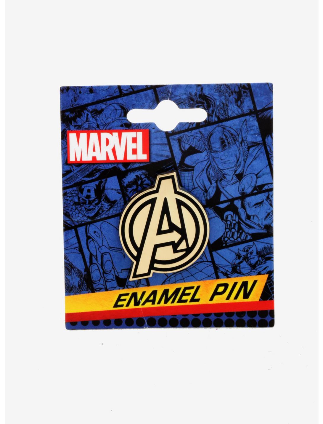 Marvel Avengers Logo Enamel Pin, , hi-res