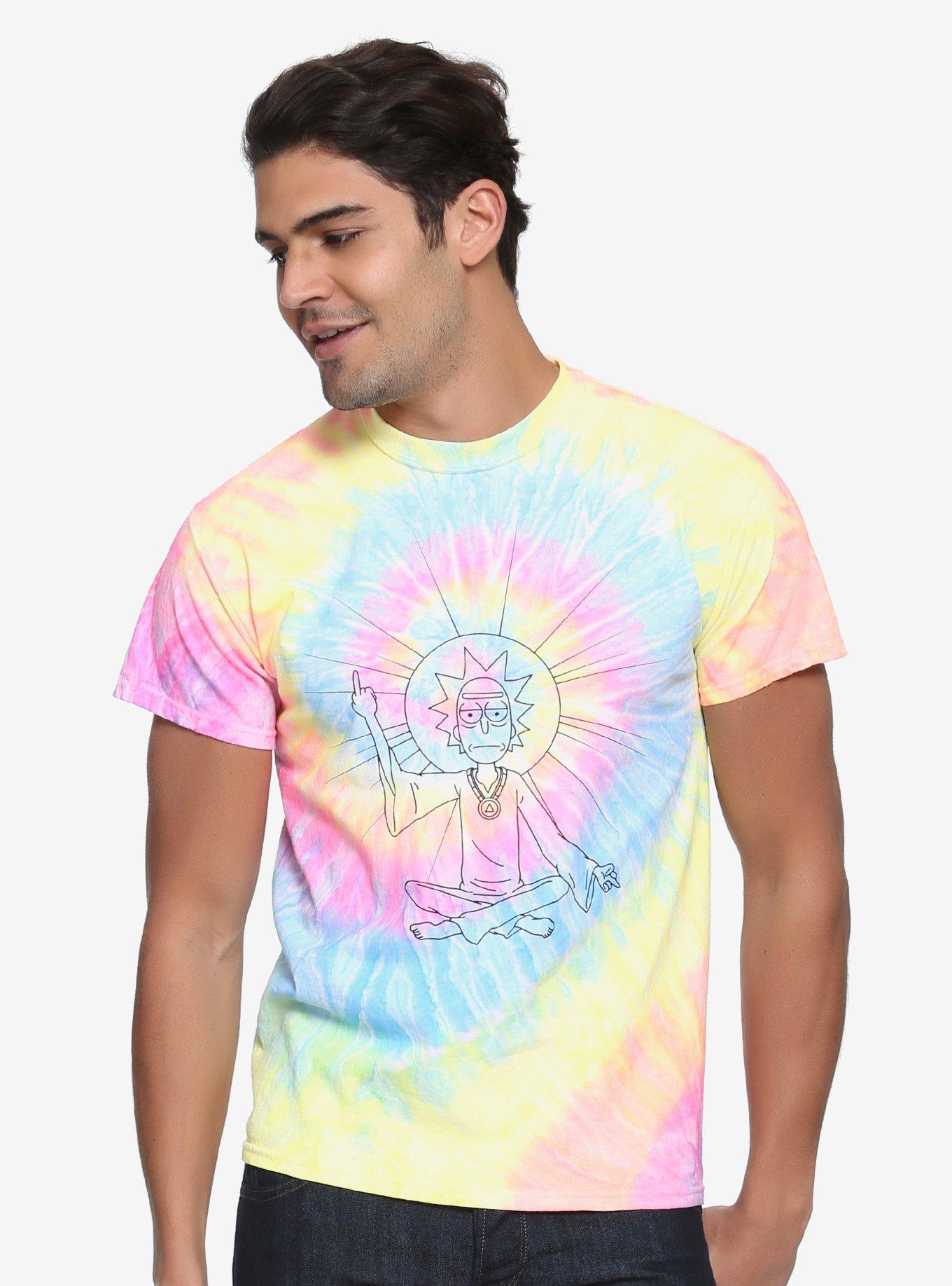 rick and morty t shirt tie dye