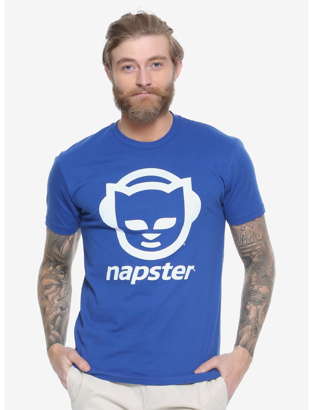 Napster Logo T-Shirt, BLUE, hi-res