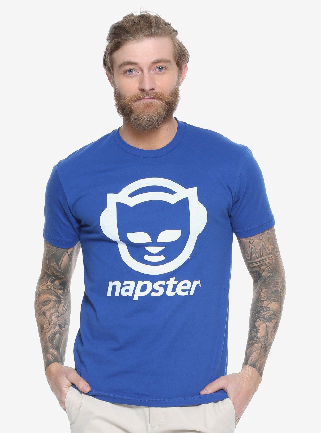 Napster Logo T-Shirt, BLUE, hi-res