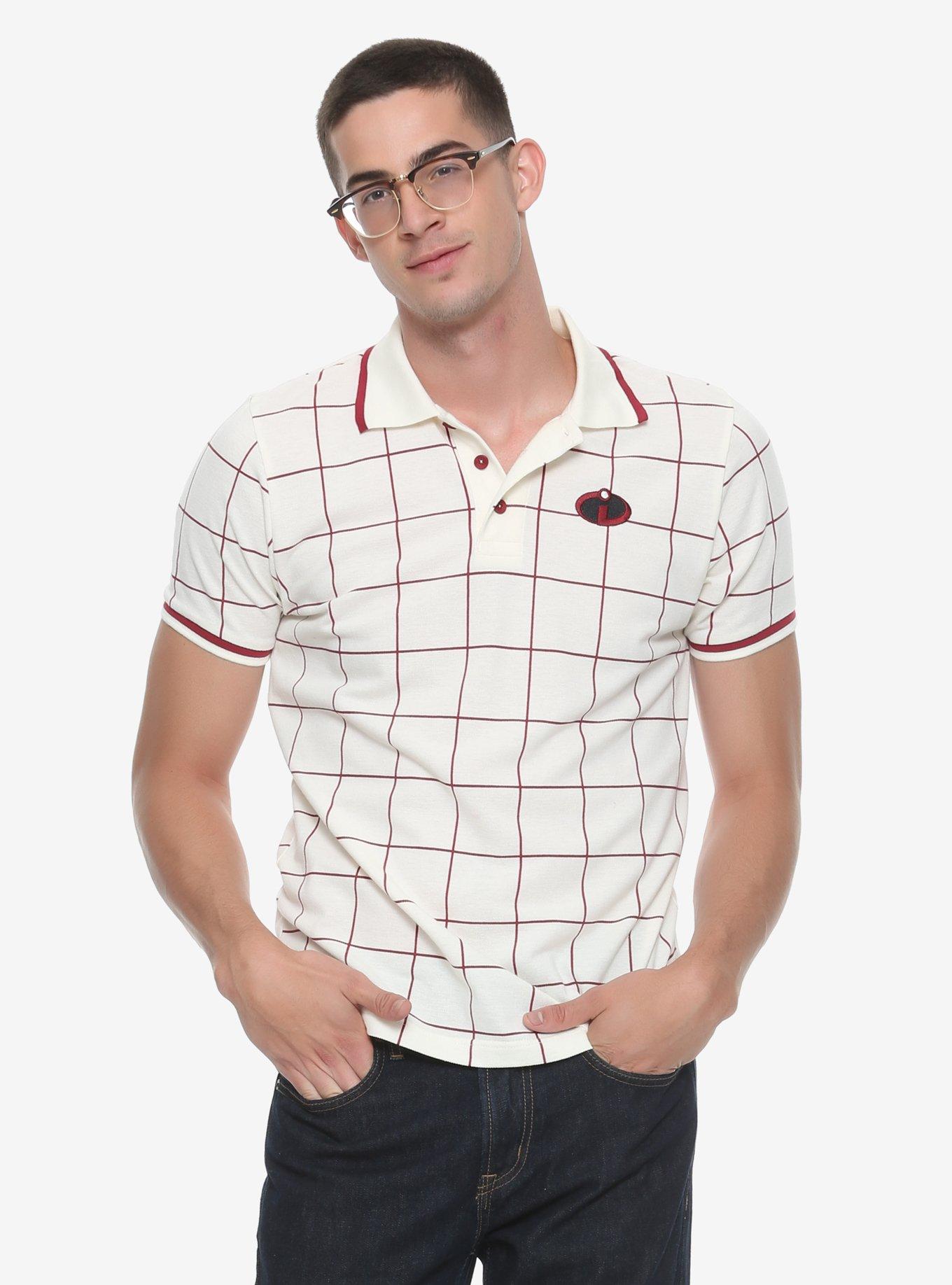 Disney Pixar Incredibles 2 Mr. Incredible Polo - BoxLunch Exclusive, WHITE, hi-res