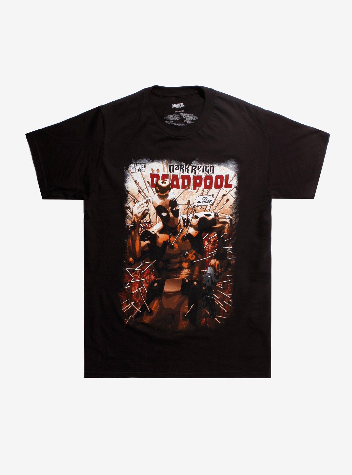 Marvel Deadpool You Missed T-Shirt Hot Topic Exclusive, BLACK, hi-res