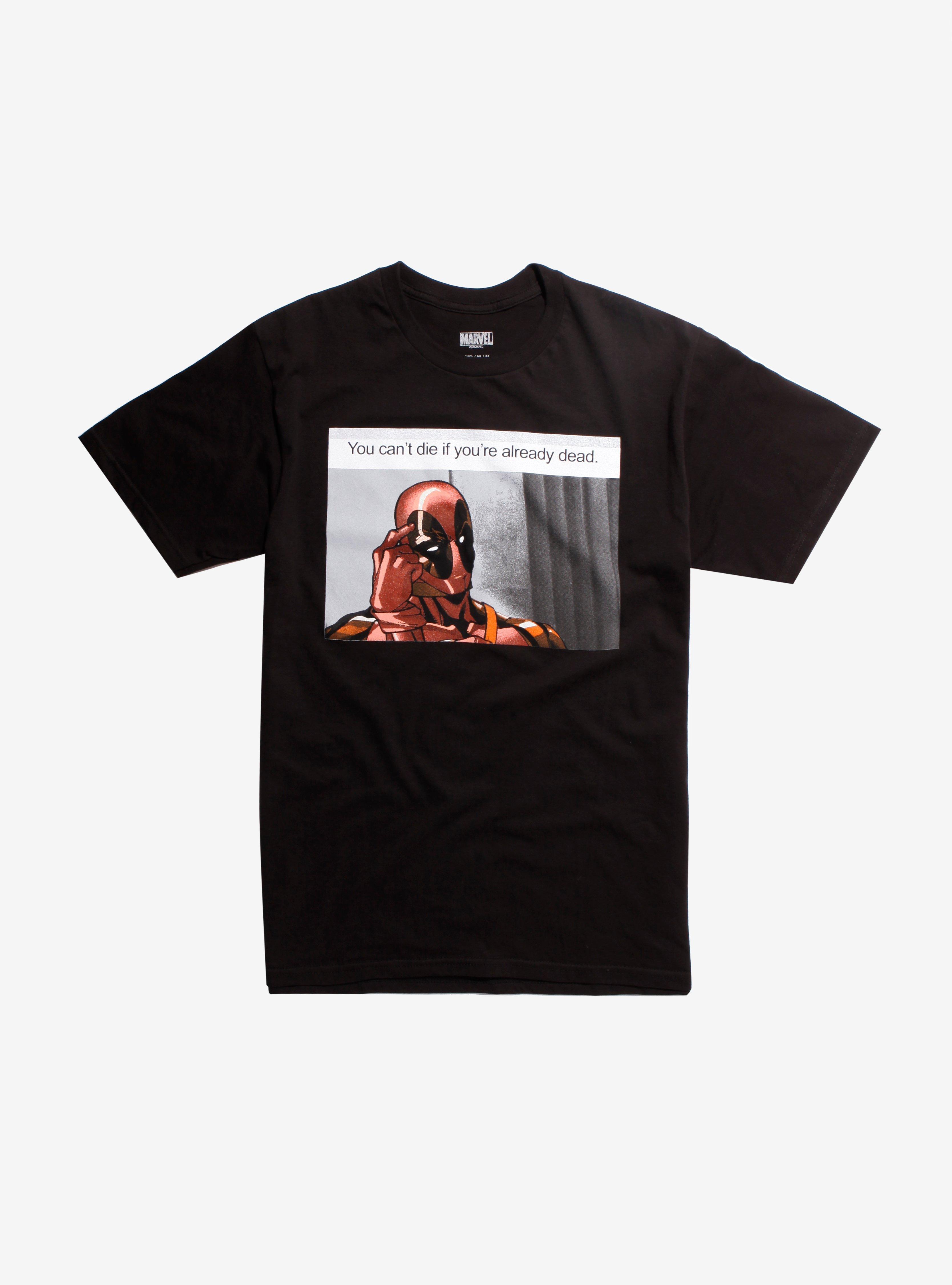 Marvel Deadpool Already Dead T-Shirt Hot Topic Exclusive, BLACK, hi-res