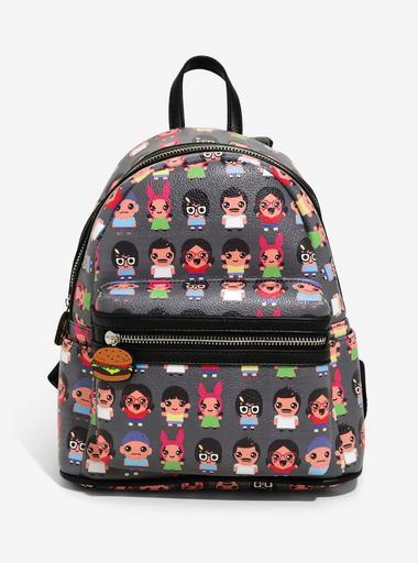 burger backpack mini Bob's Burgers Chibi Print Mini Backpack - BoxLunch Exclusive
