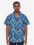 Disney Lilo & Stitch Tropical Woven Button-Up - BoxLunch Exclusive, BLUE, hi-res