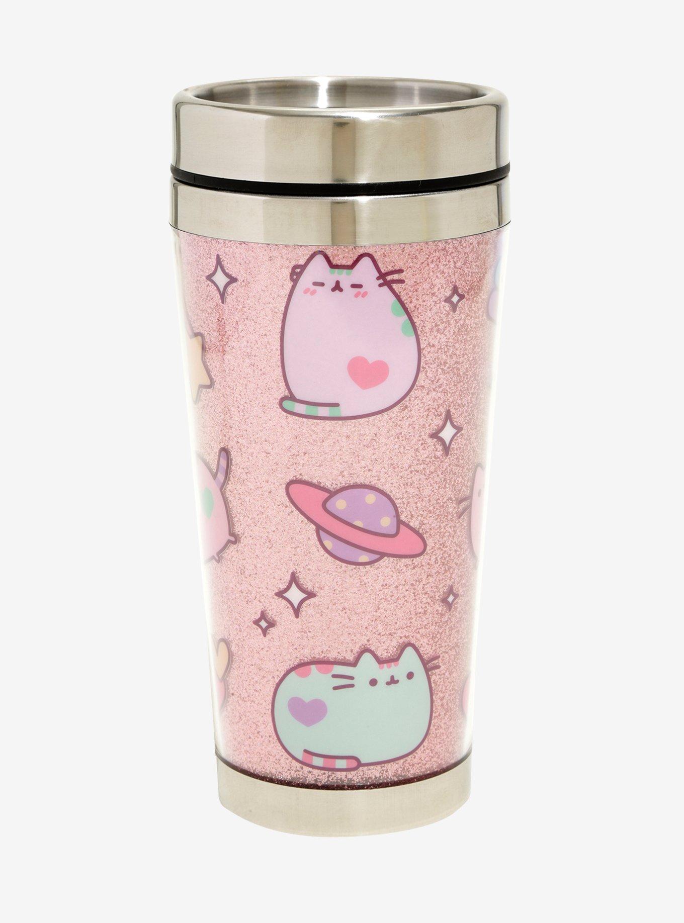 Pusheen Space Toss Glitter Travel Mug, , hi-res