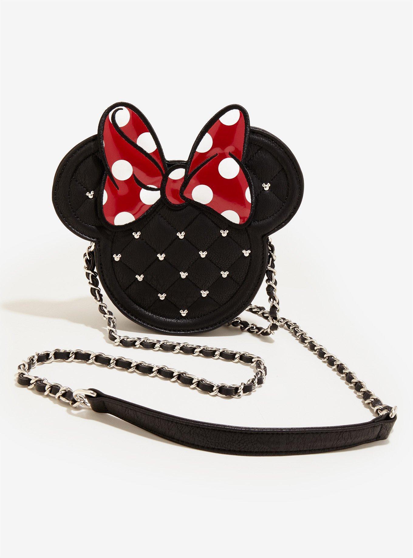 Loungefly Disney Quilted Minnie Mouse Crossbody Bag, , hi-res