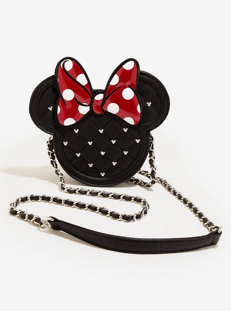 Loungefly Disney Quilted Minnie Mouse Crossbody Bag | Hot Topic