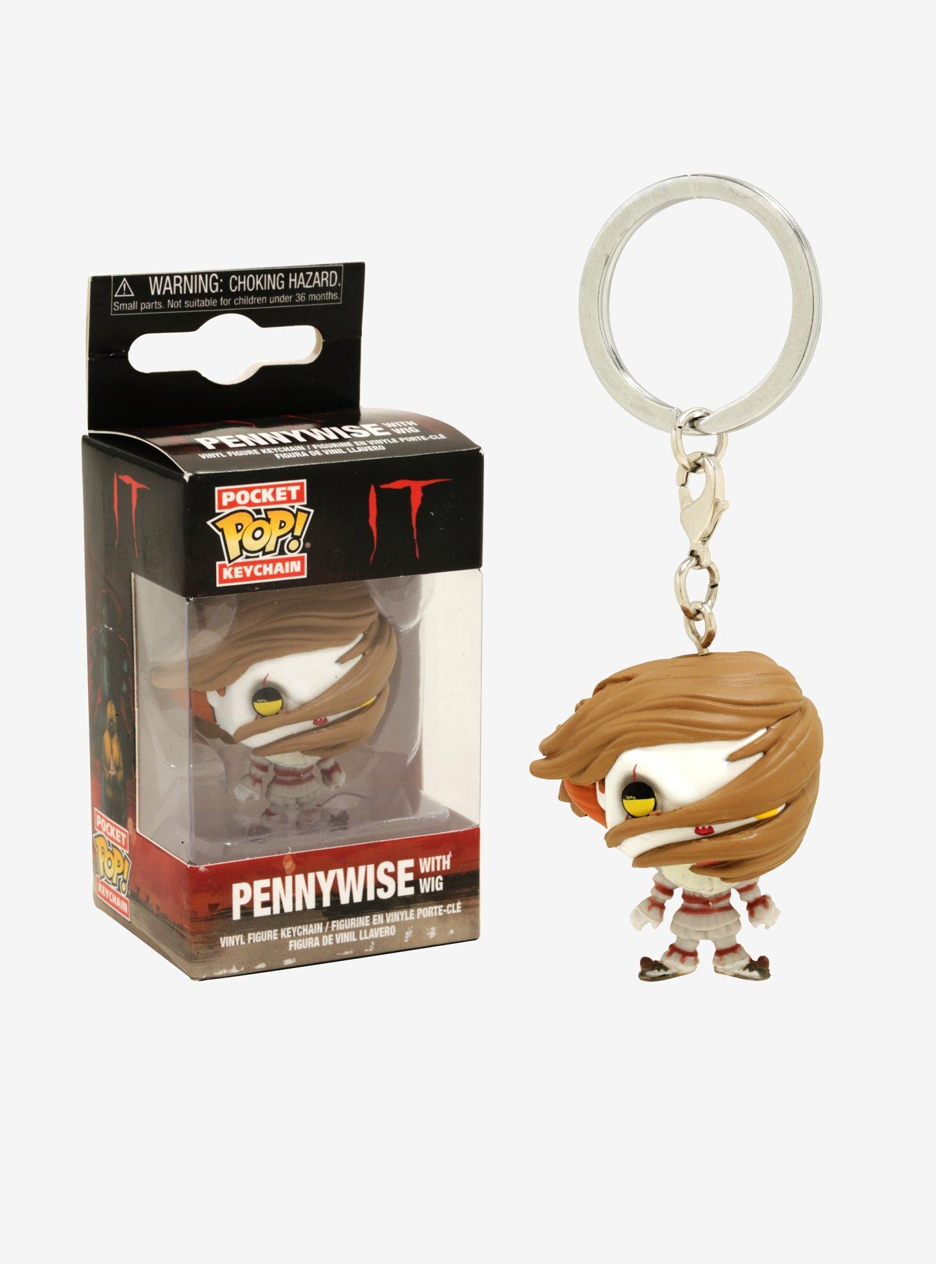 Funko It Pocket Pop! Pennywise With Wig Key Chain, , hi-res
