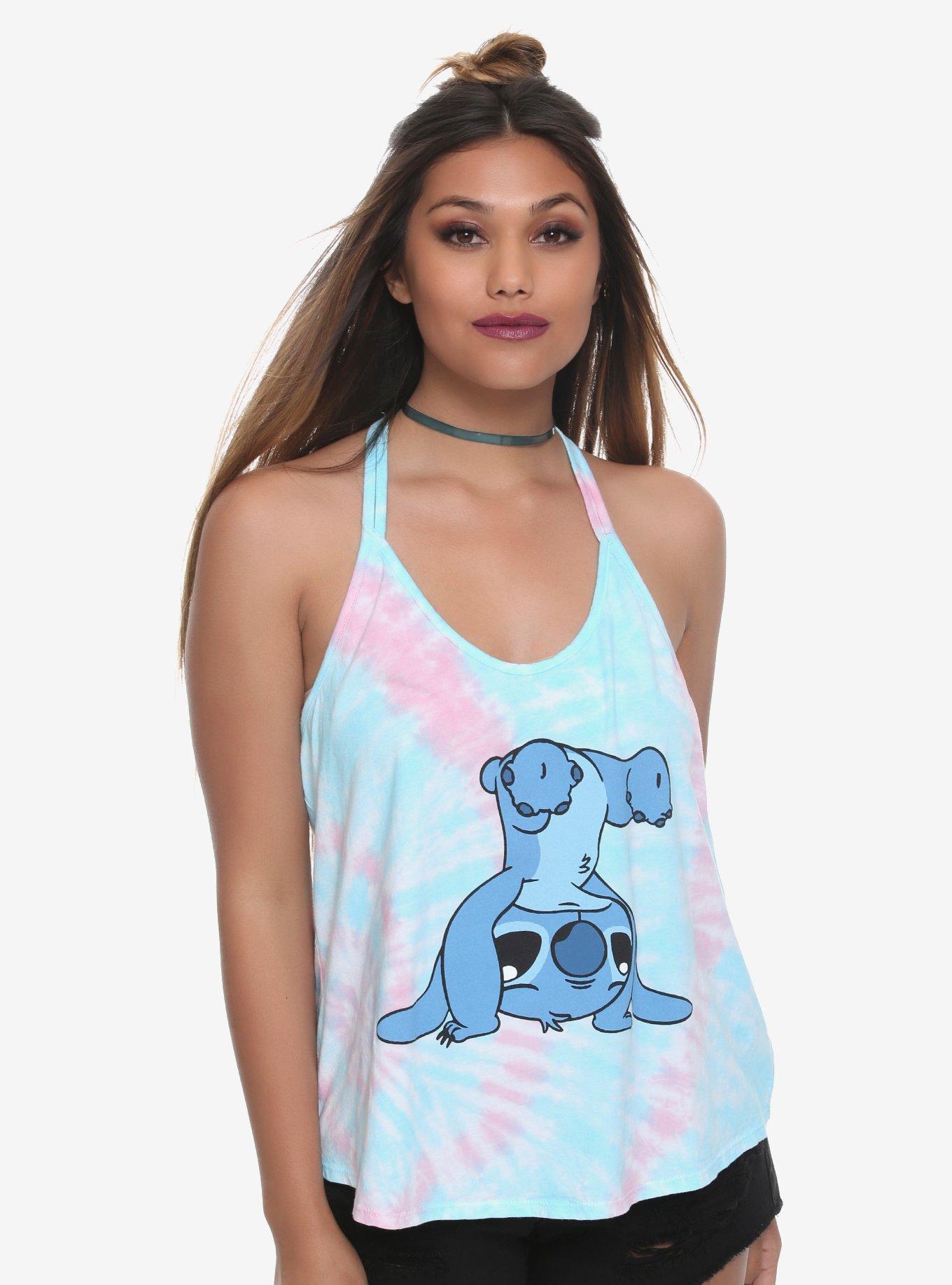 Disney Lilo & Stitch Upside Down Girls Strappy Tank Top, TIE DYE, hi-res