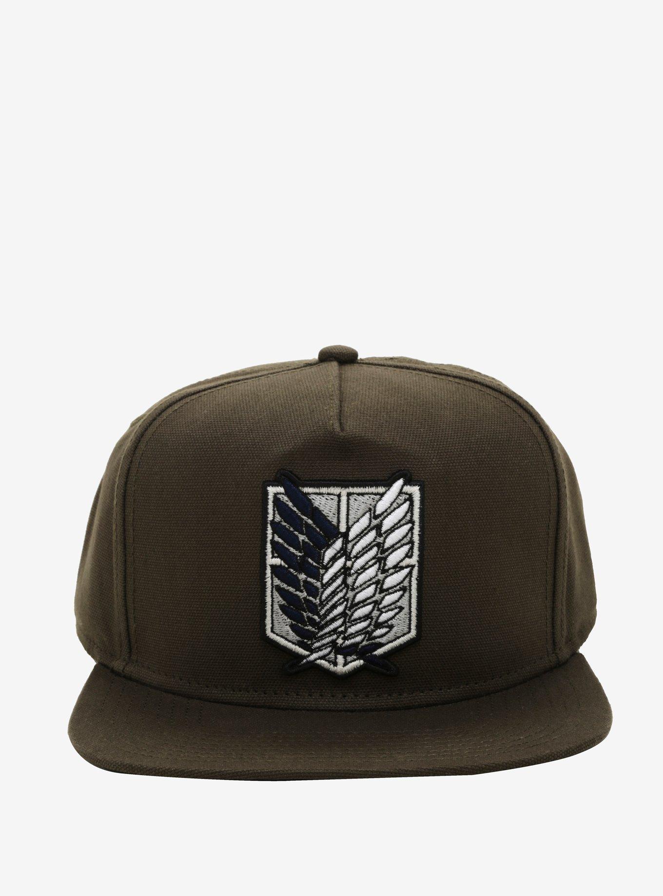 Attack On Titan Logo Snapback Hat, , hi-res