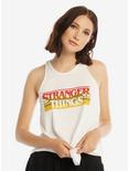 Stranger Things Retro Logo Womens Tank Top - BoxLunch Exclusive, WHITE, hi-res