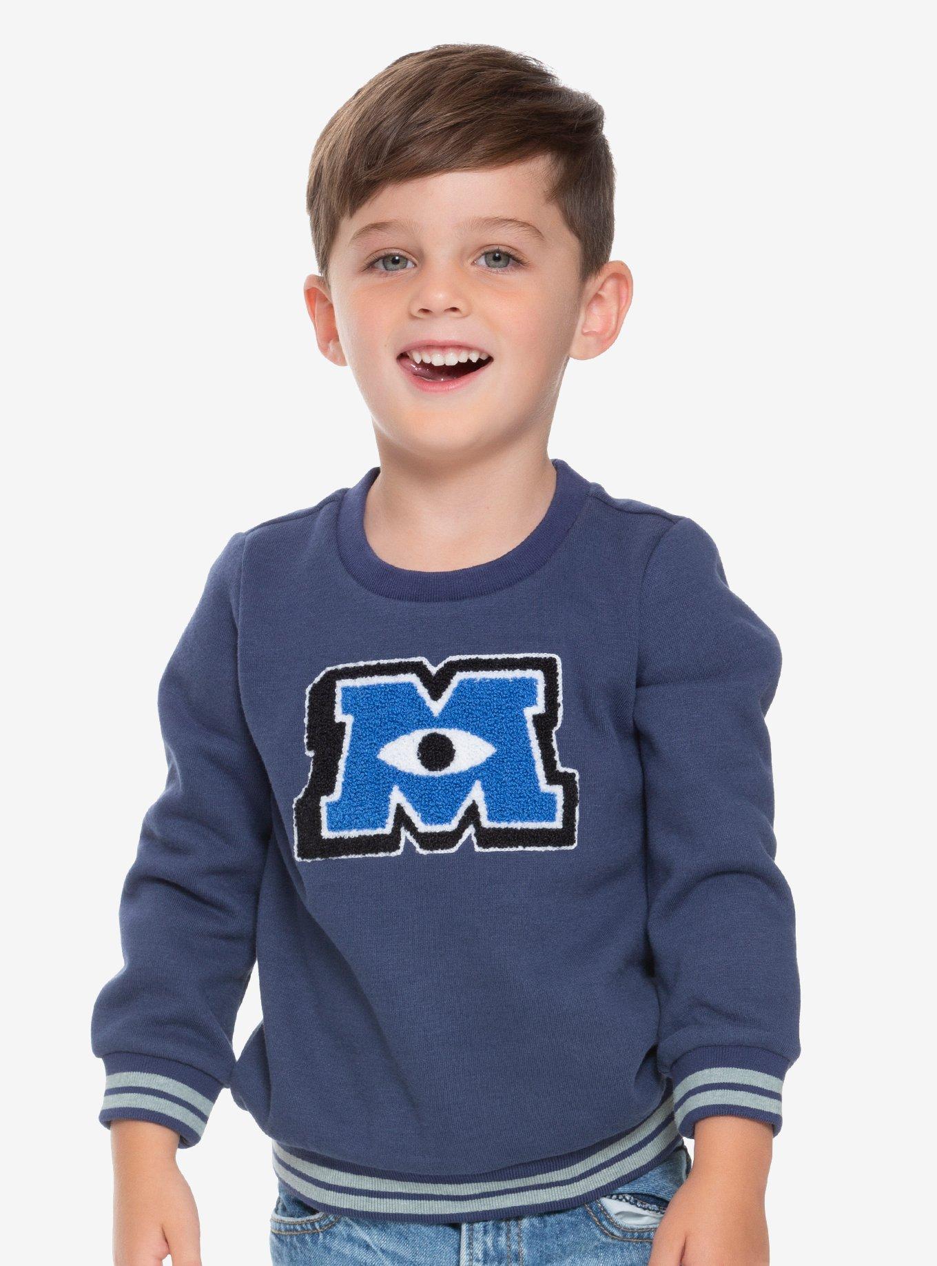 Disney Pixar Monsters University Chenille Toddler Sweater - BoxLunch Exclusive, BLUE, hi-res