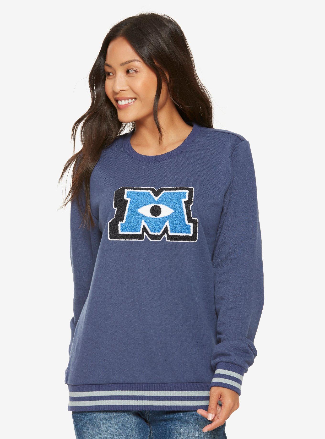 Disney Pixar Monsters University Chenille Womens Sweater - BoxLunch Exclusive, BLUE, hi-res