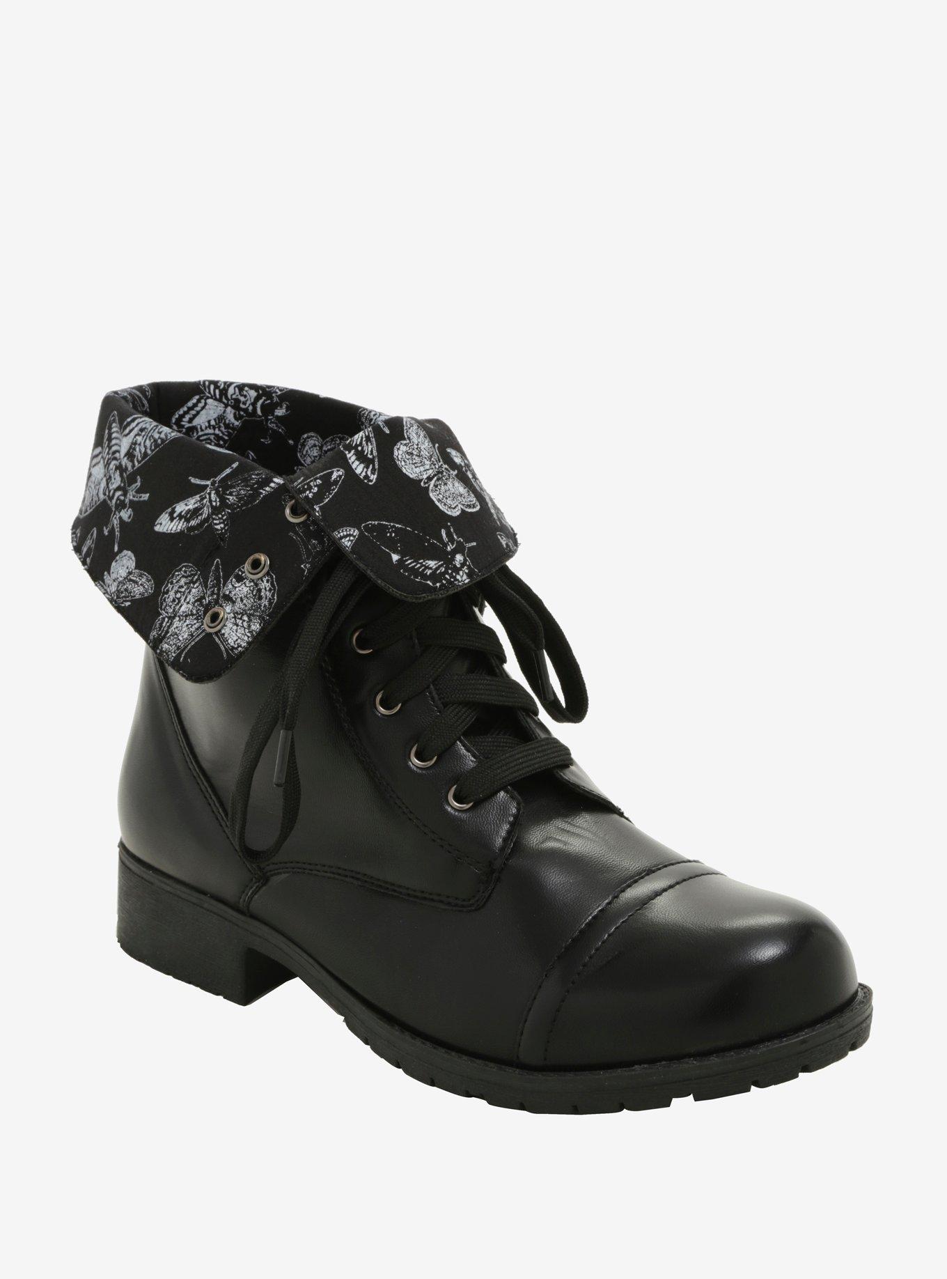 Hot topic hotsell black combat boots