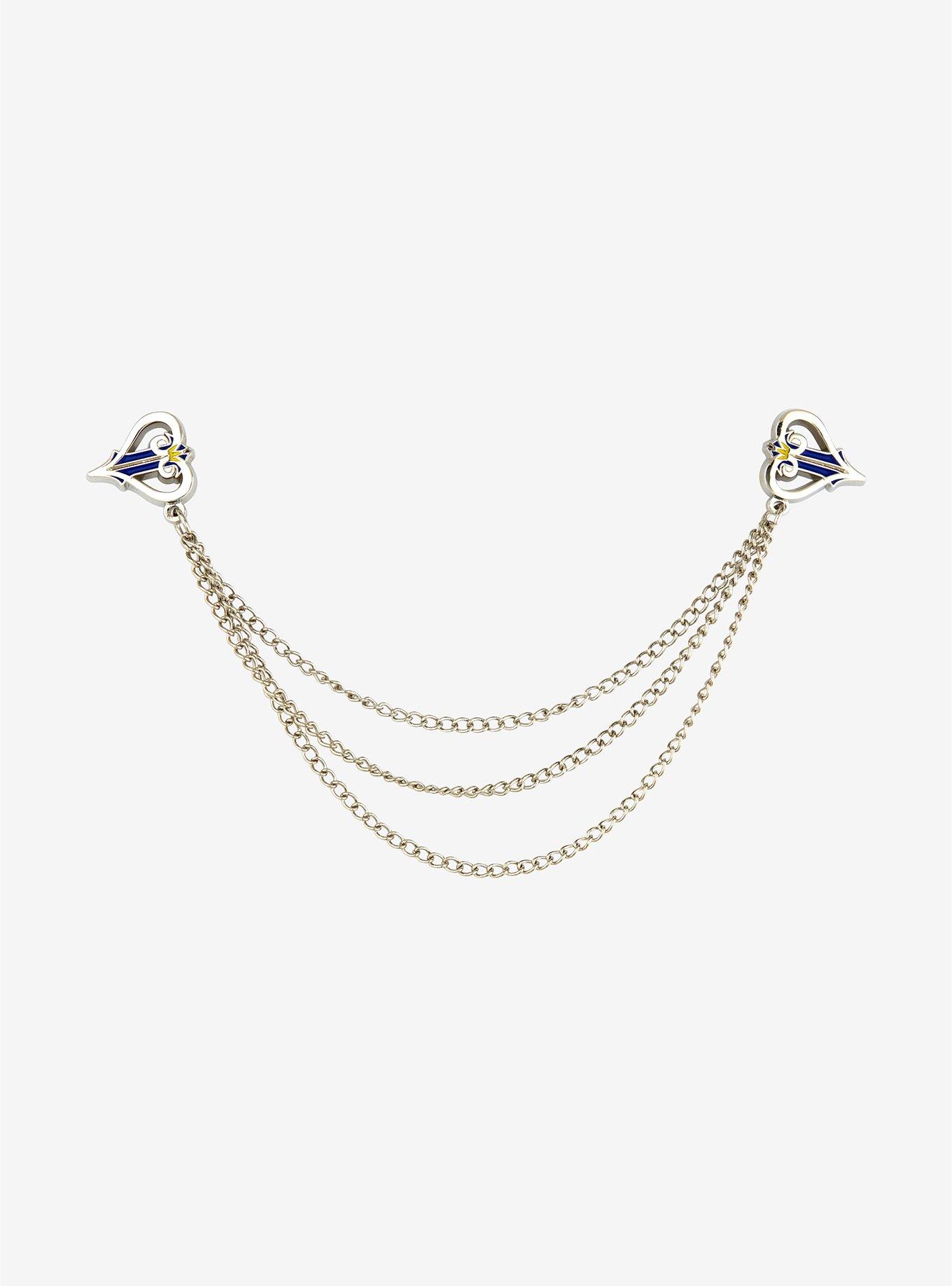 Disney Kingdom Hearts Logo Collar Pin, , hi-res