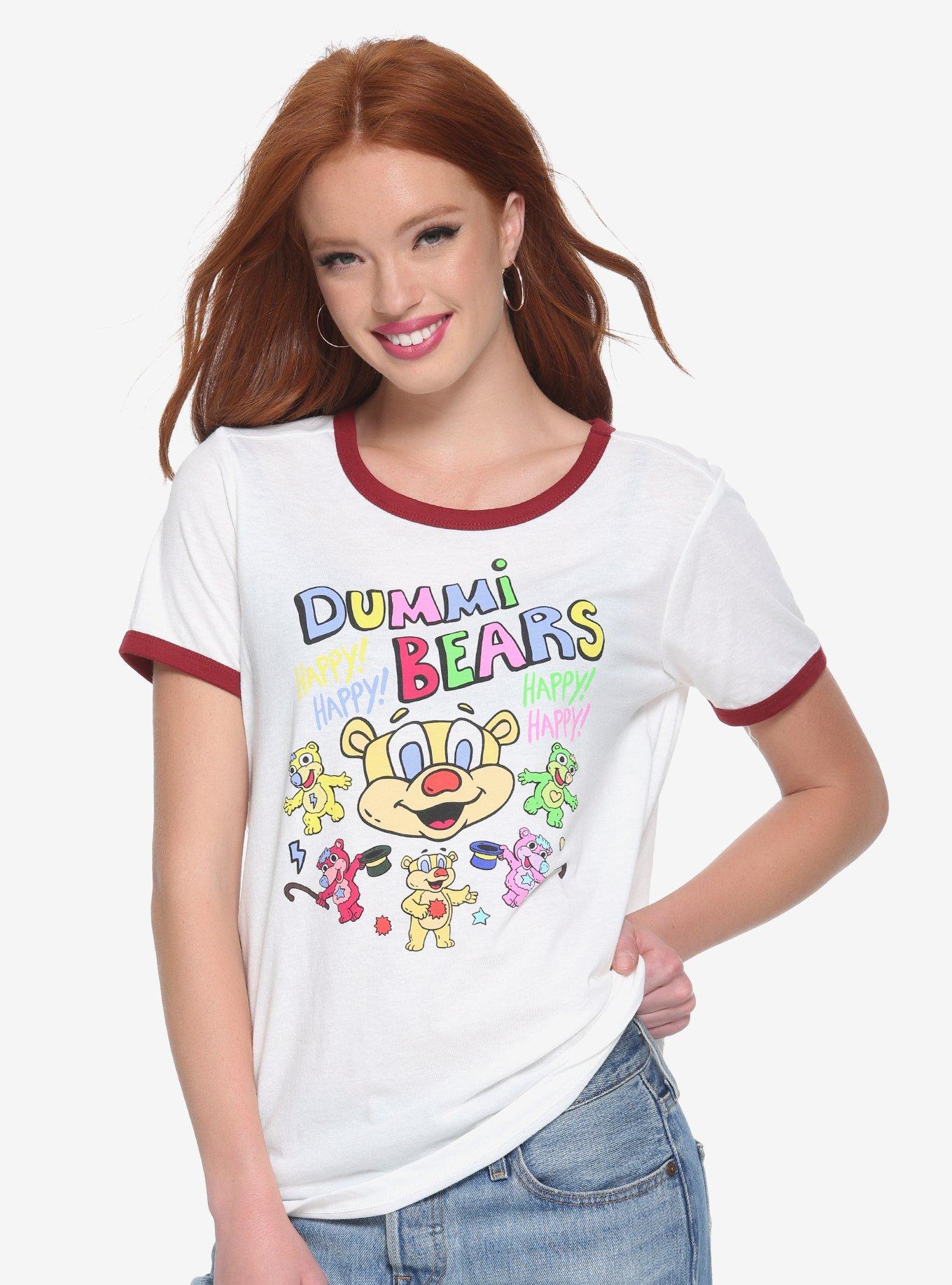 Rugrats Dummi Bears Womens Ringer Tee - BoxLunch Exclusive, WHITE, hi-res