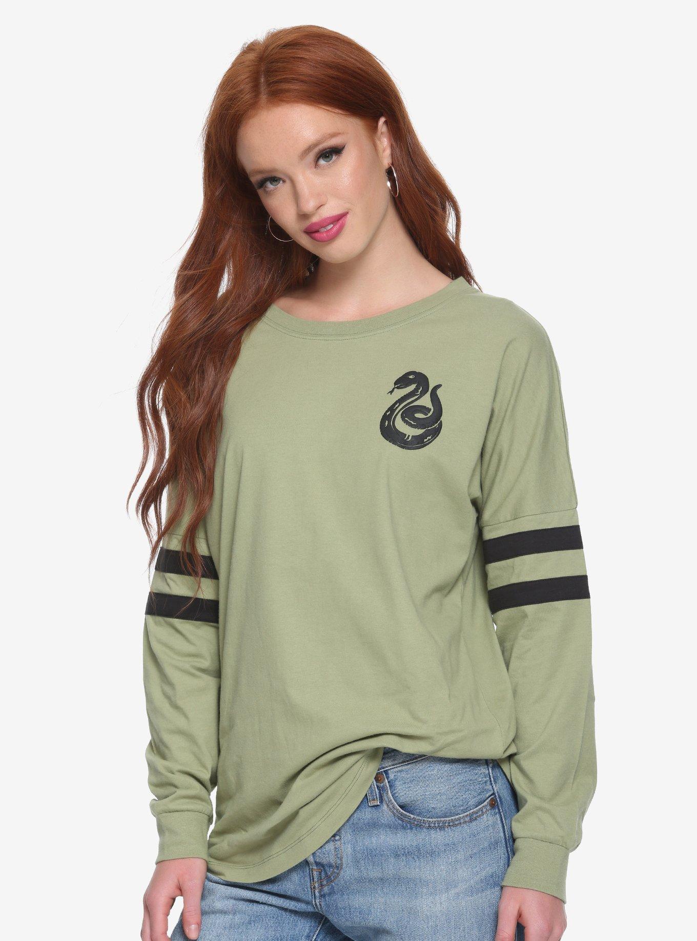 Harry Potter Slytherin Hype Jersey - BoxLunch Exclusive, GREEN, hi-res