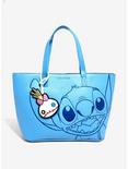 Loungefly Disney Lilo & Stitch Embossed Stitch Tote Bag, , hi-res