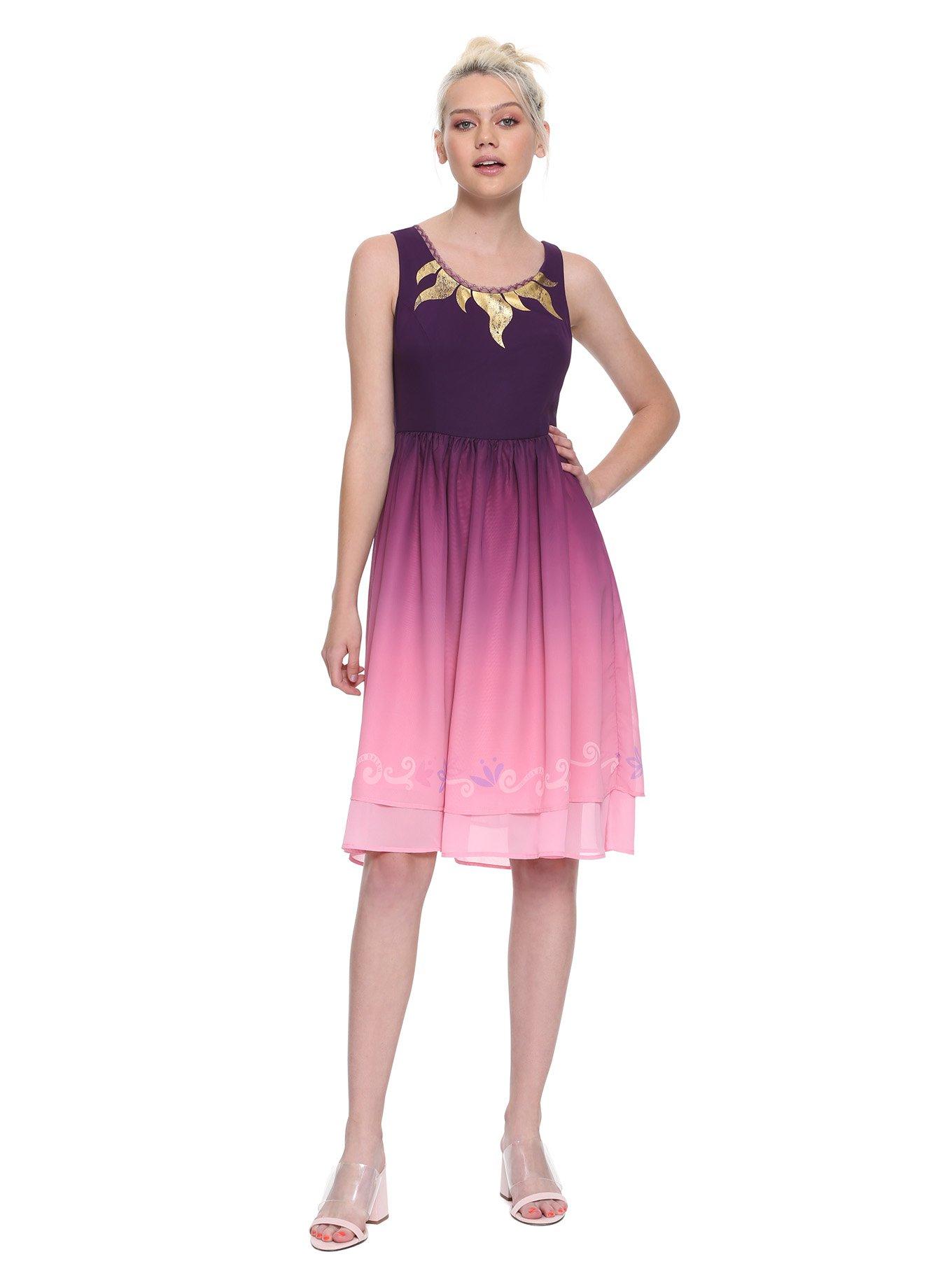 Her Universe Destination Disney Tangled Ombré Dress, MULTI COLOR, hi-res