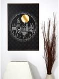 Harry Potter Hogwarts Gold Moon Wood Wall Art, , hi-res