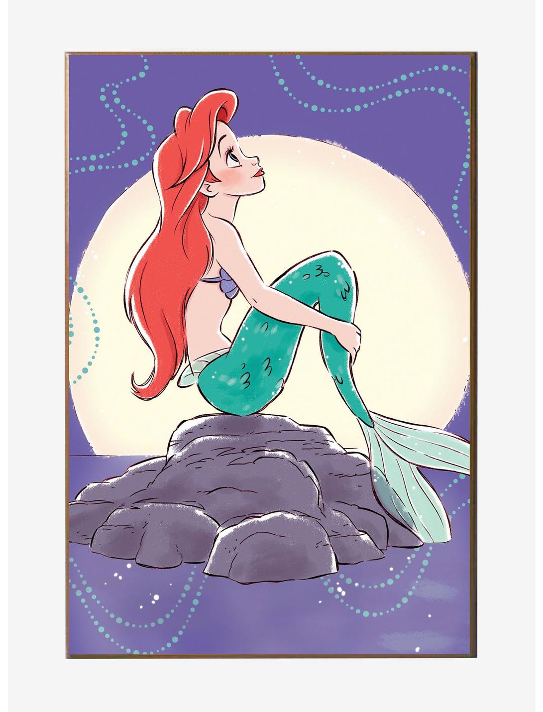 Disney The Little Mermaid Ariel Stargazing Wood Wall Art, , hi-res