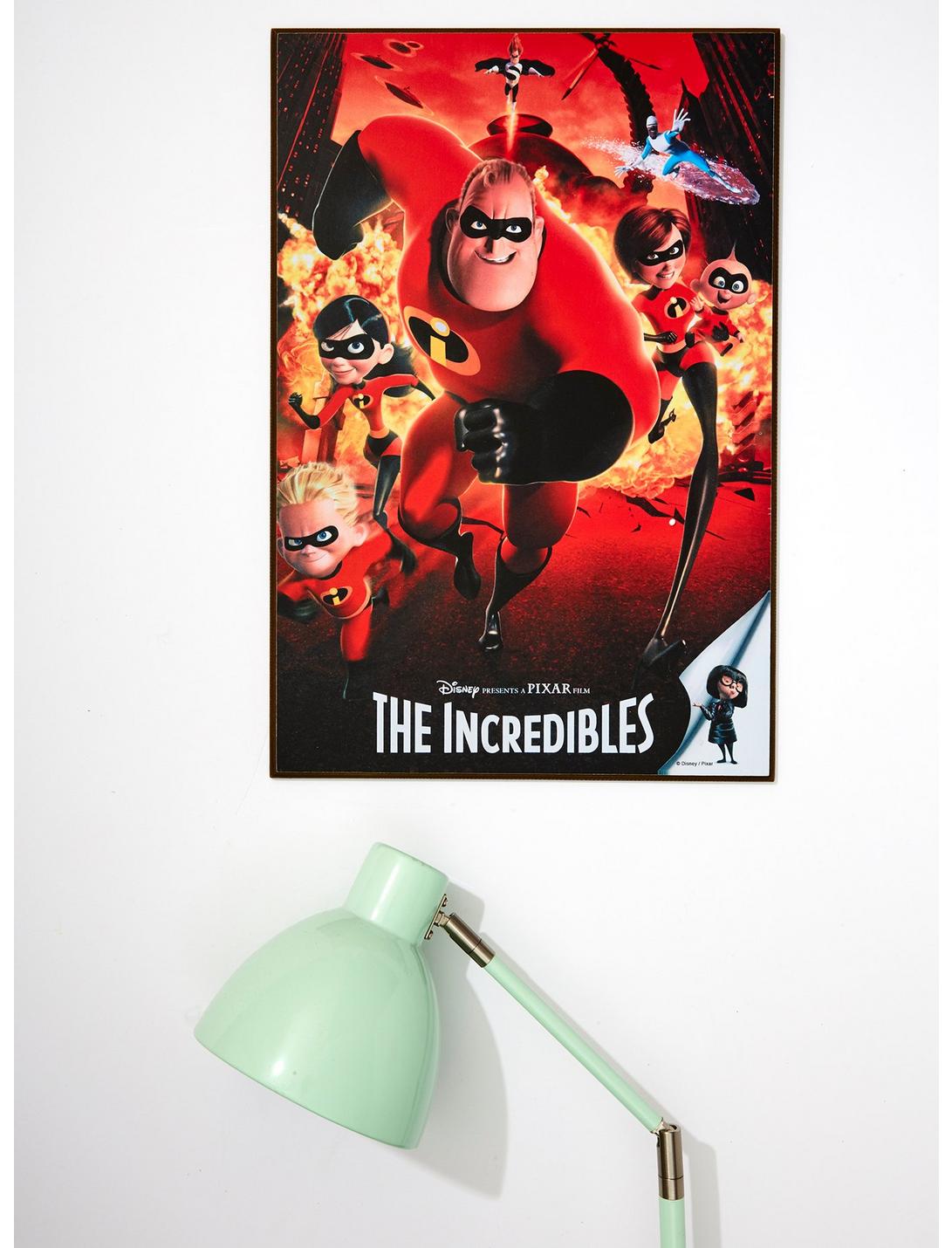 Disney Pixar The Incredibles Movie Poster Wood Wall Art, , hi-res