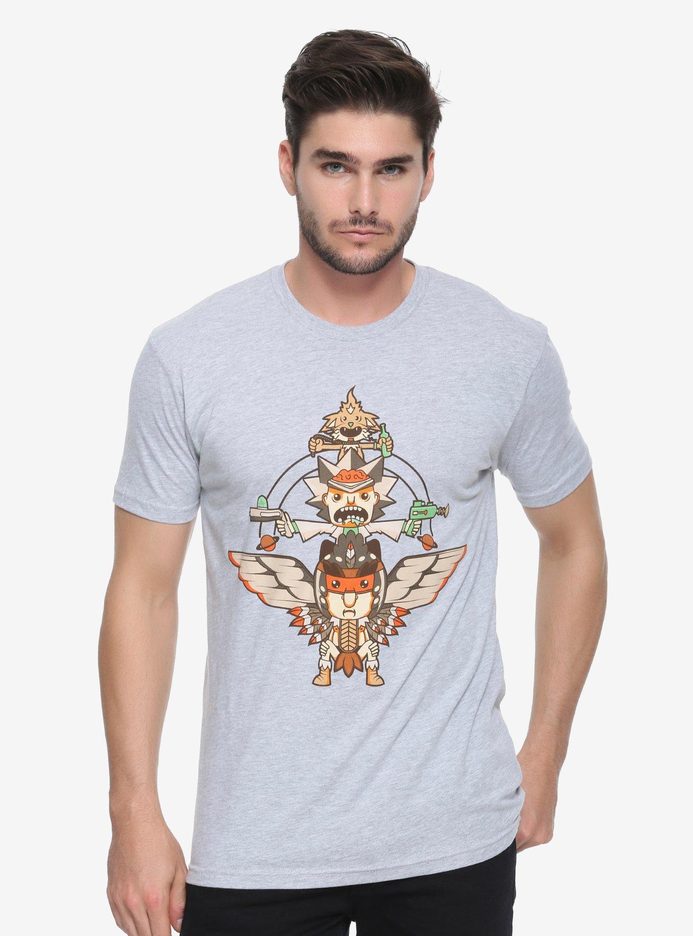 Rick And Morty Flesh Curtains T-Shirt - BoxLunch Exclusive, BLACK, hi-res