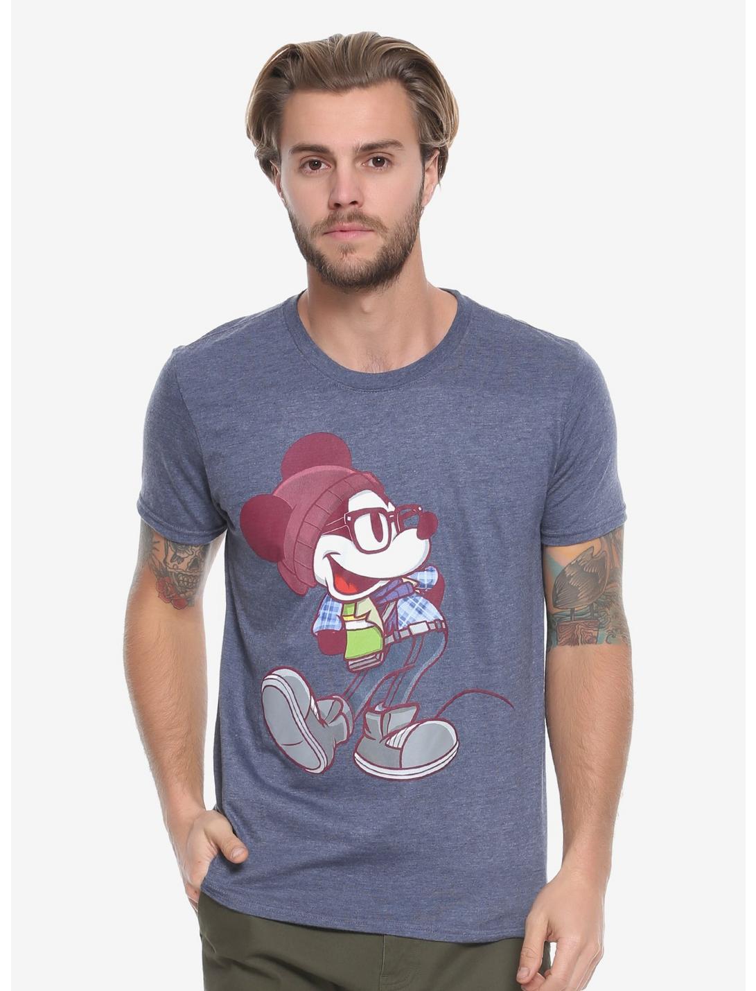 Disney Mickey Mouse Hipster T-Shirt, BLUE, hi-res
