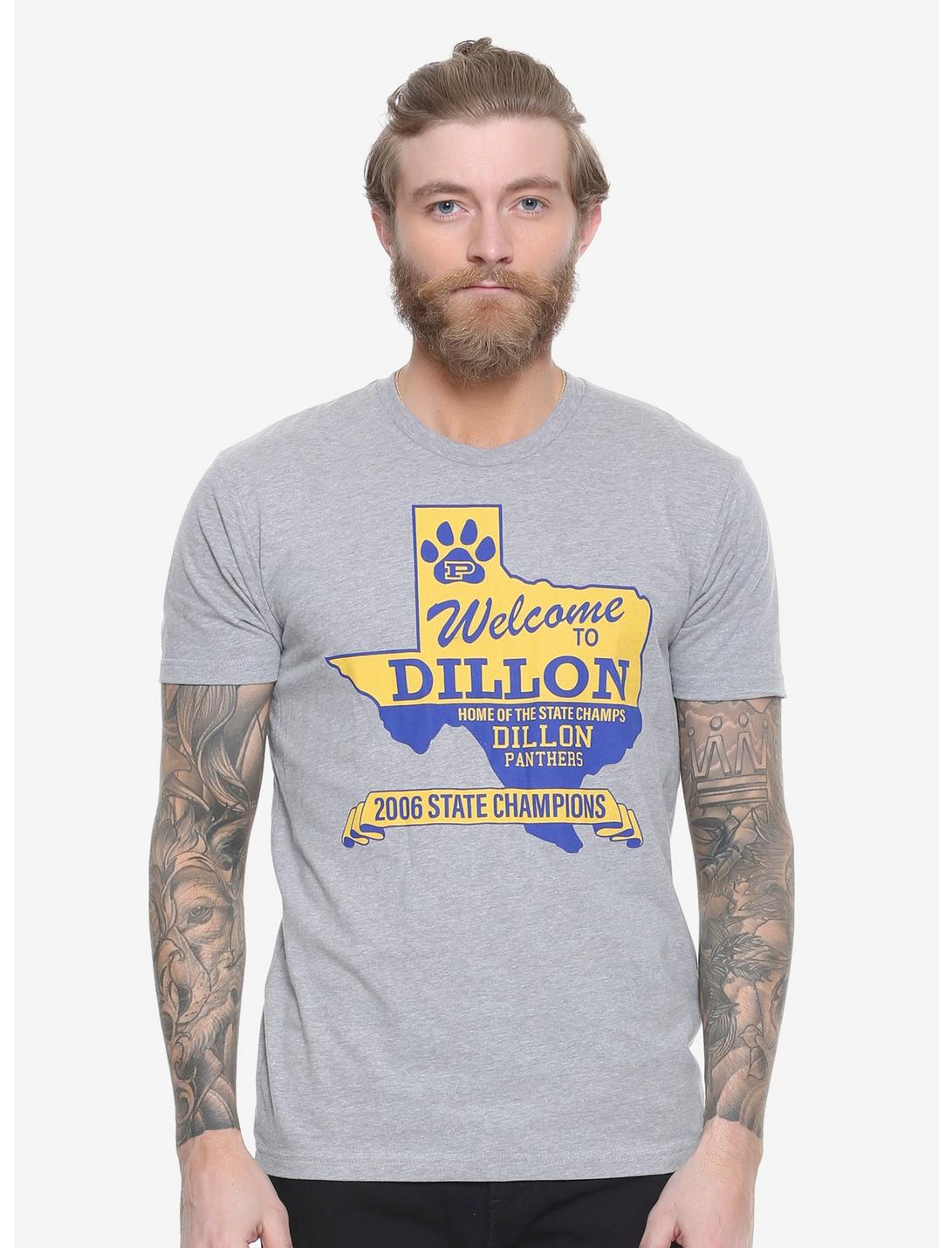 Friday Night Lights Welcome To Dillon T-Shirt - BoxLunch Exclusive, GREY, hi-res