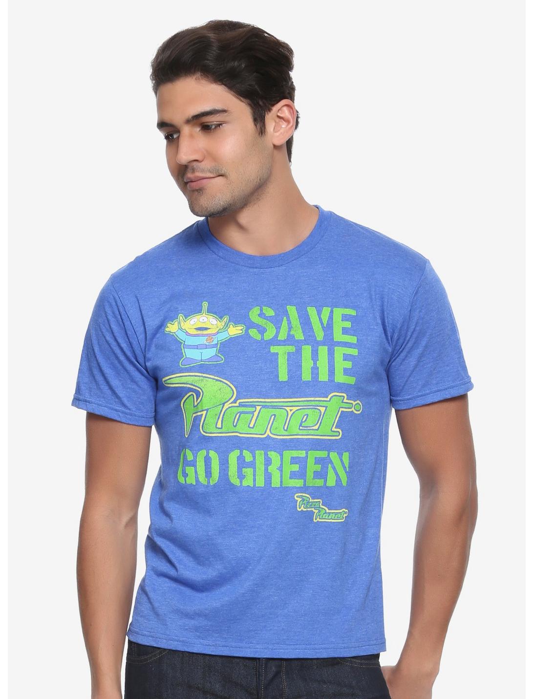 Disney Pixar Toy Story Save The Planet T-Shirt - BoxLunch Exclusive, BLUE, hi-res