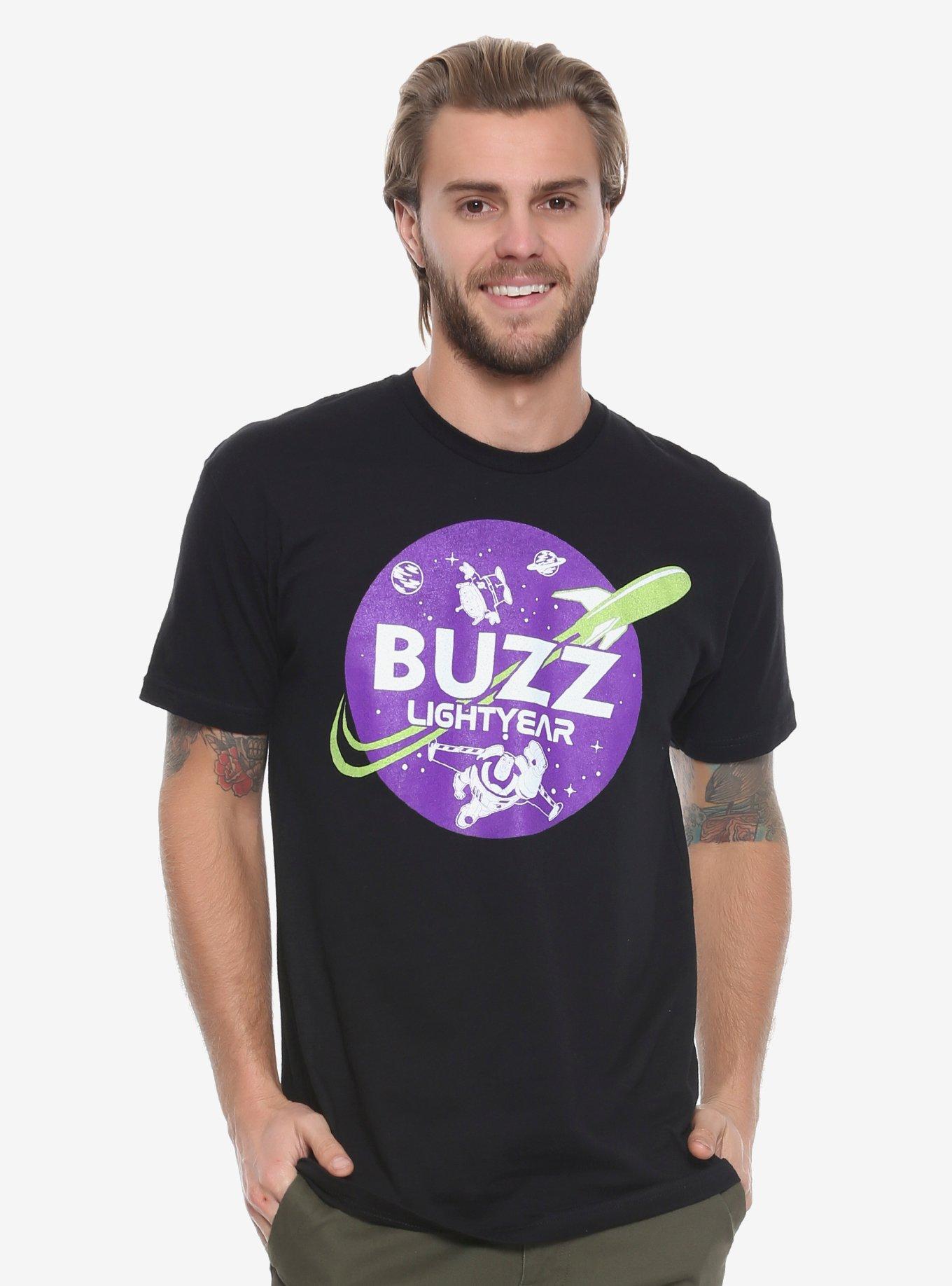 Disney Pixar Toy Story Buzz Lightyear Planetary T-Shirt - BoxLunch Exclusive, BLACK, hi-res
