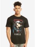 Marvel X-Men Cable T-Shirt - BoxLunch Exclusive, BLACK, hi-res