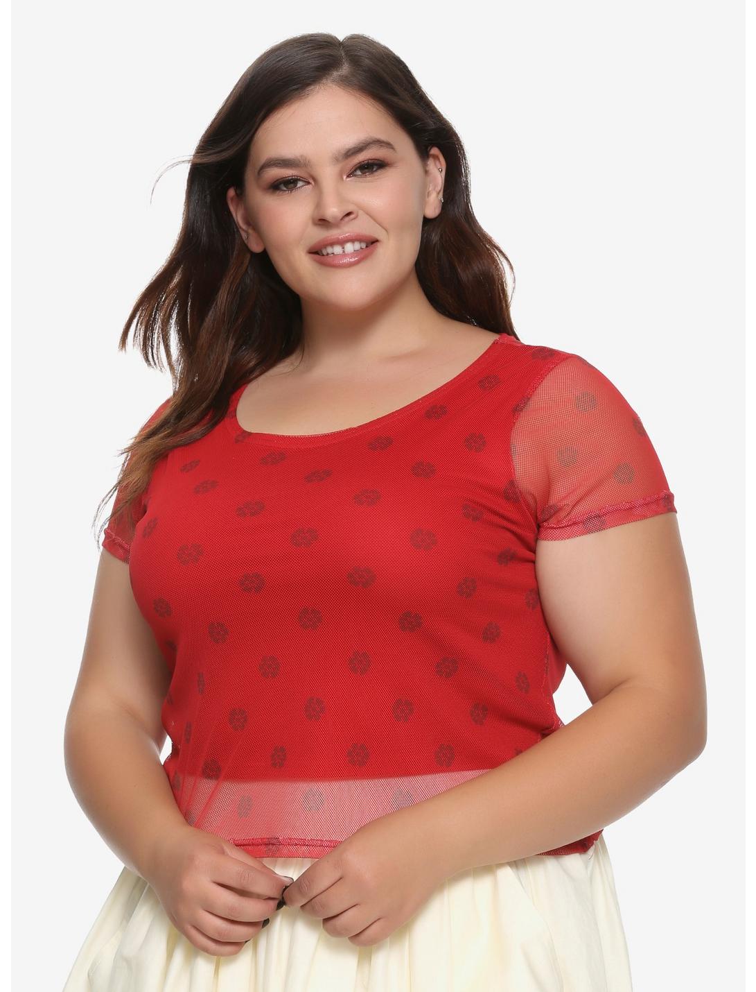 Her Universe Destination Disney Moana Layered Top  Plus Size, RED, hi-res