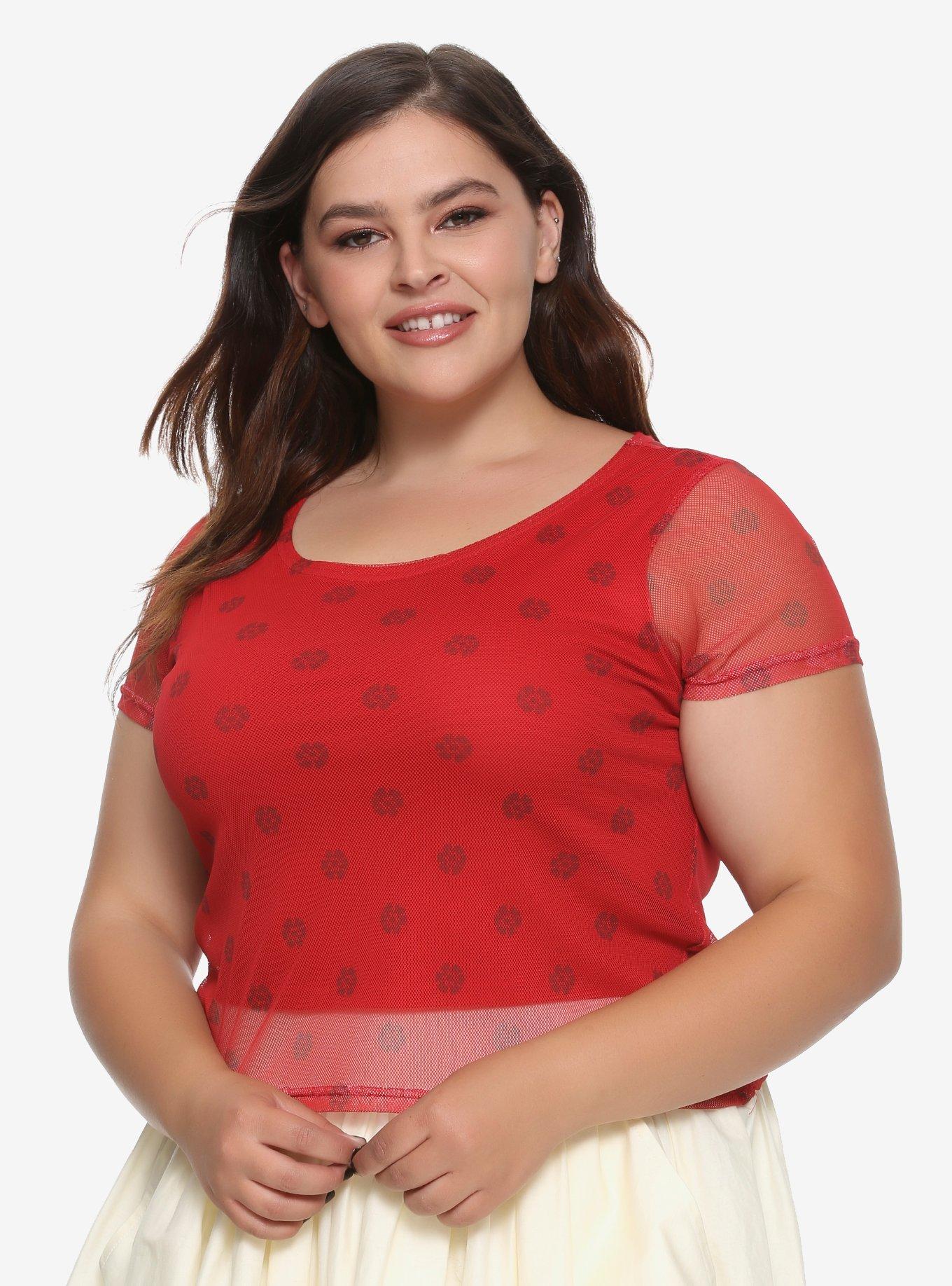 Her Universe Destination Disney Moana Layered Top  Plus Size, RED, hi-res