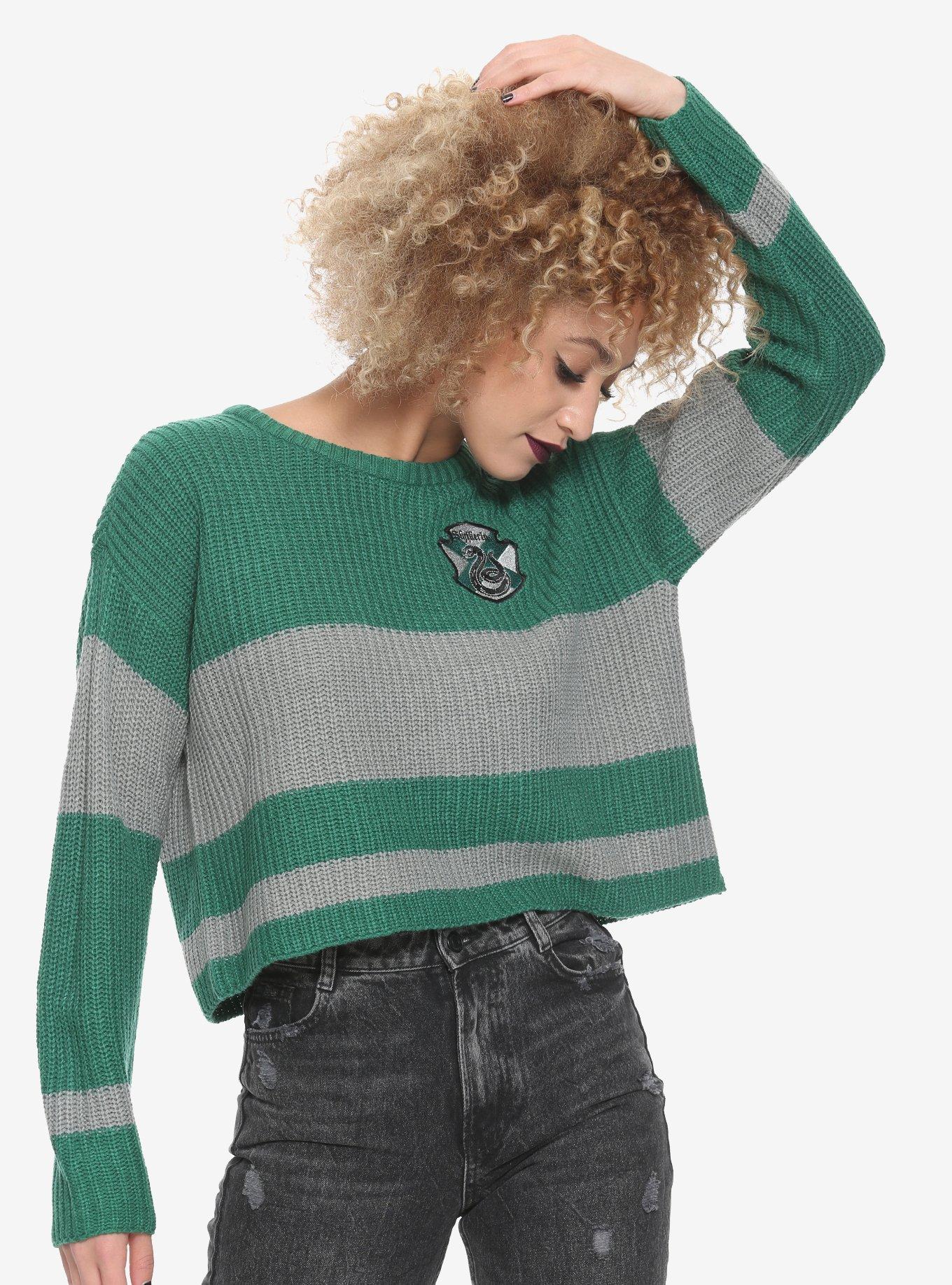 Harry Potter Slytherin Girls Quidditch Sweater, GREEN, hi-res