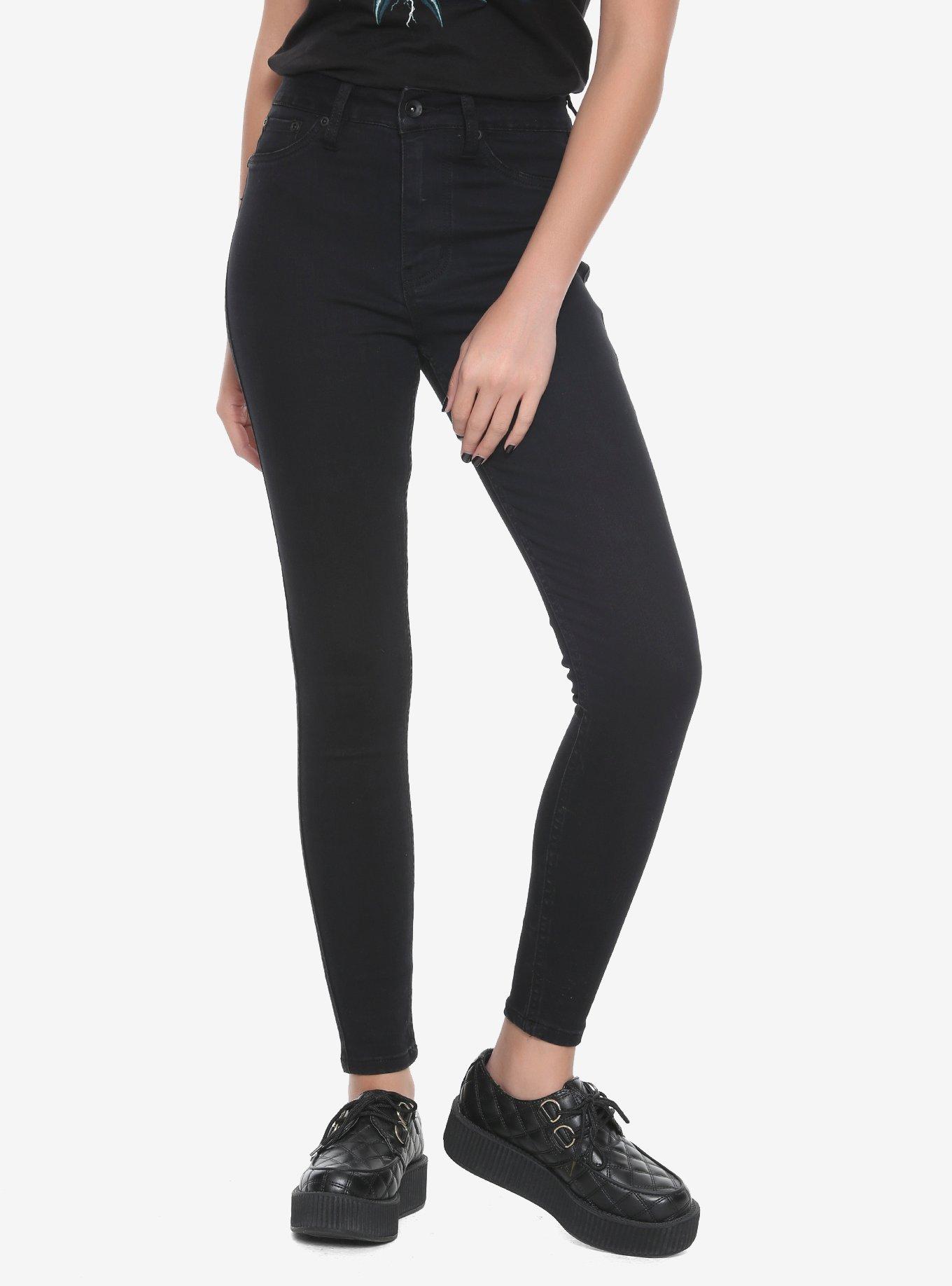 Blackheart Black Rinse Jeggings, BLACK, hi-res