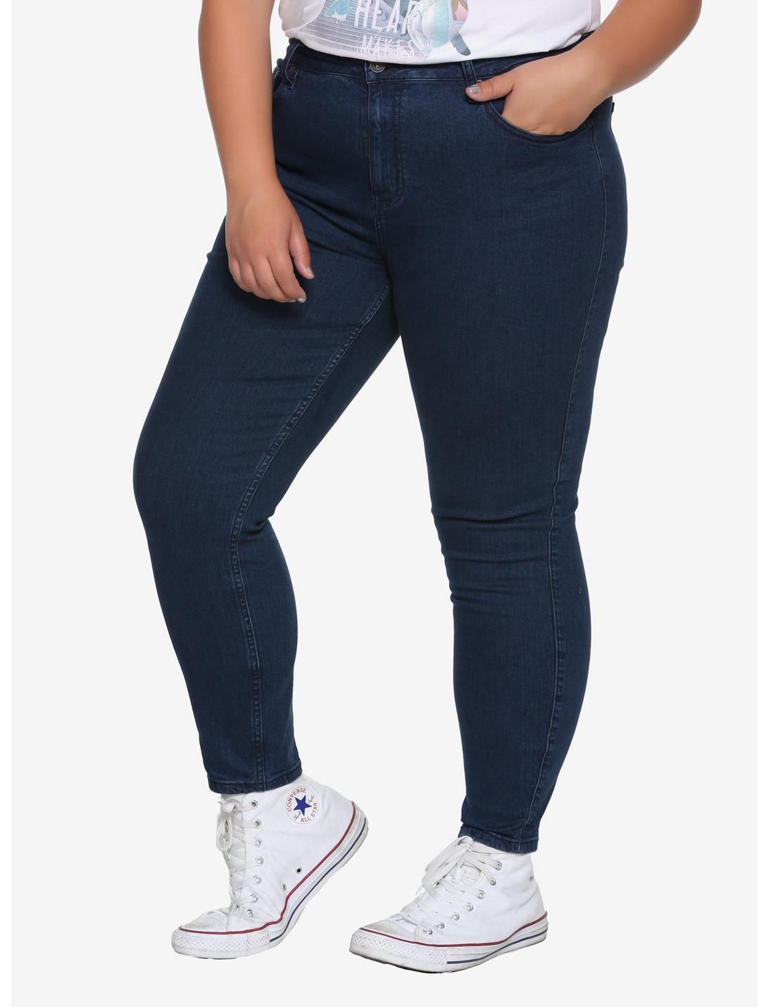 Blackheart Indigo Skinny Jeans Plus Size, BLUE, hi-res