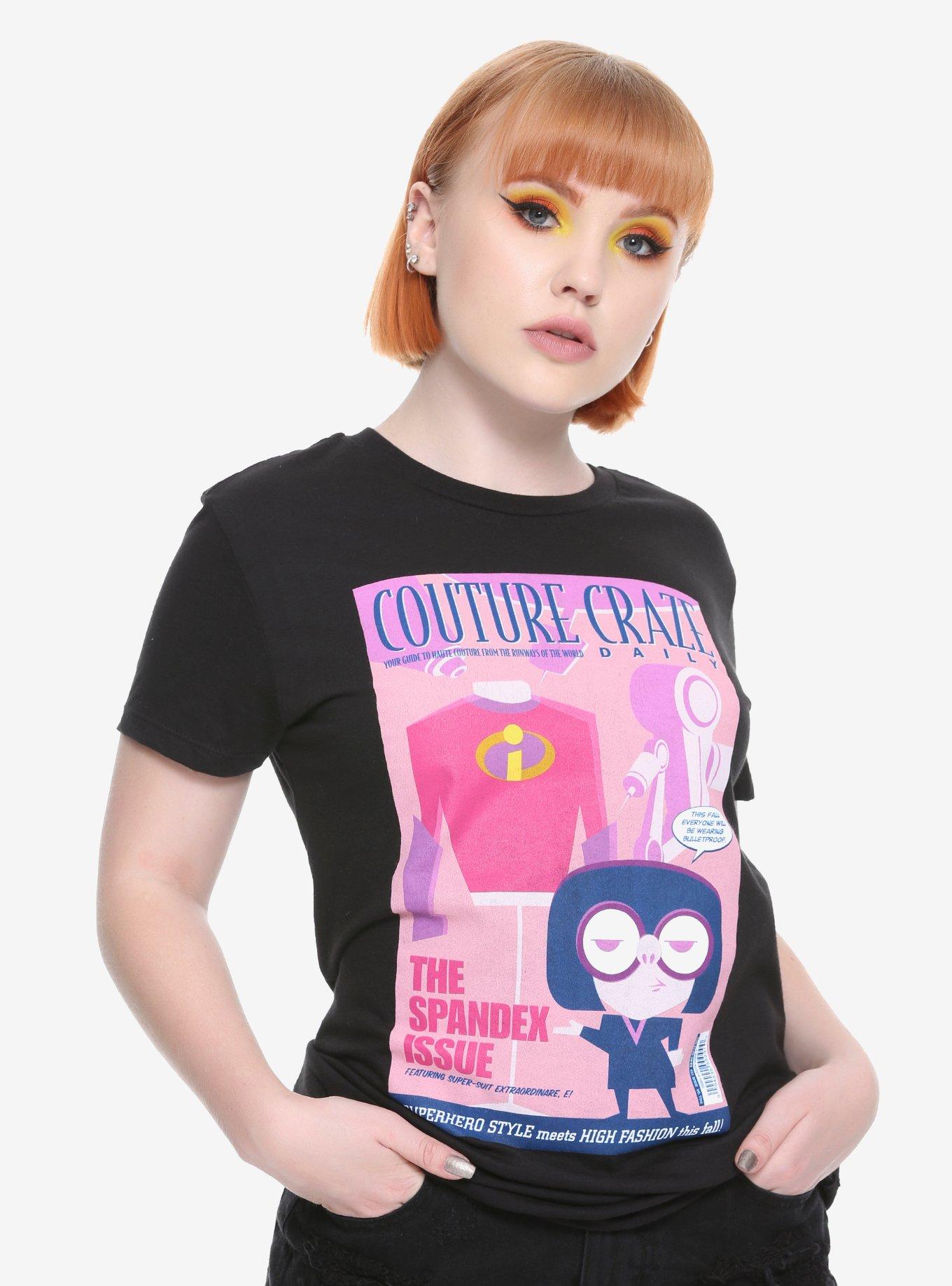 Disney Pixar Incredibles 2 Edna Mode Magazine Cover Girls T-Shirt, PINK, hi-res