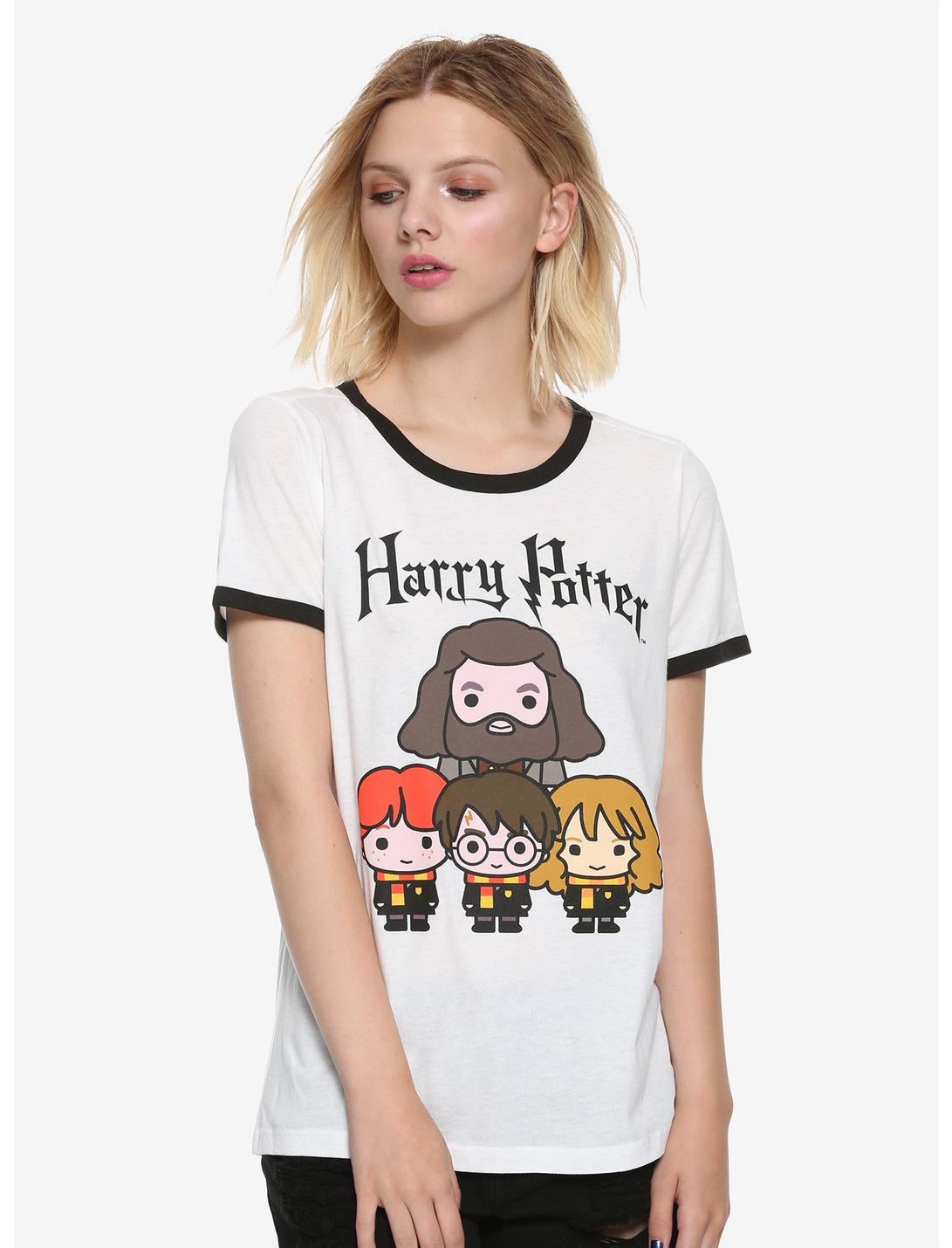 Harry Potter Chibi Characters Girls Ringer T-Shirt, MULTI COLOR, hi-res