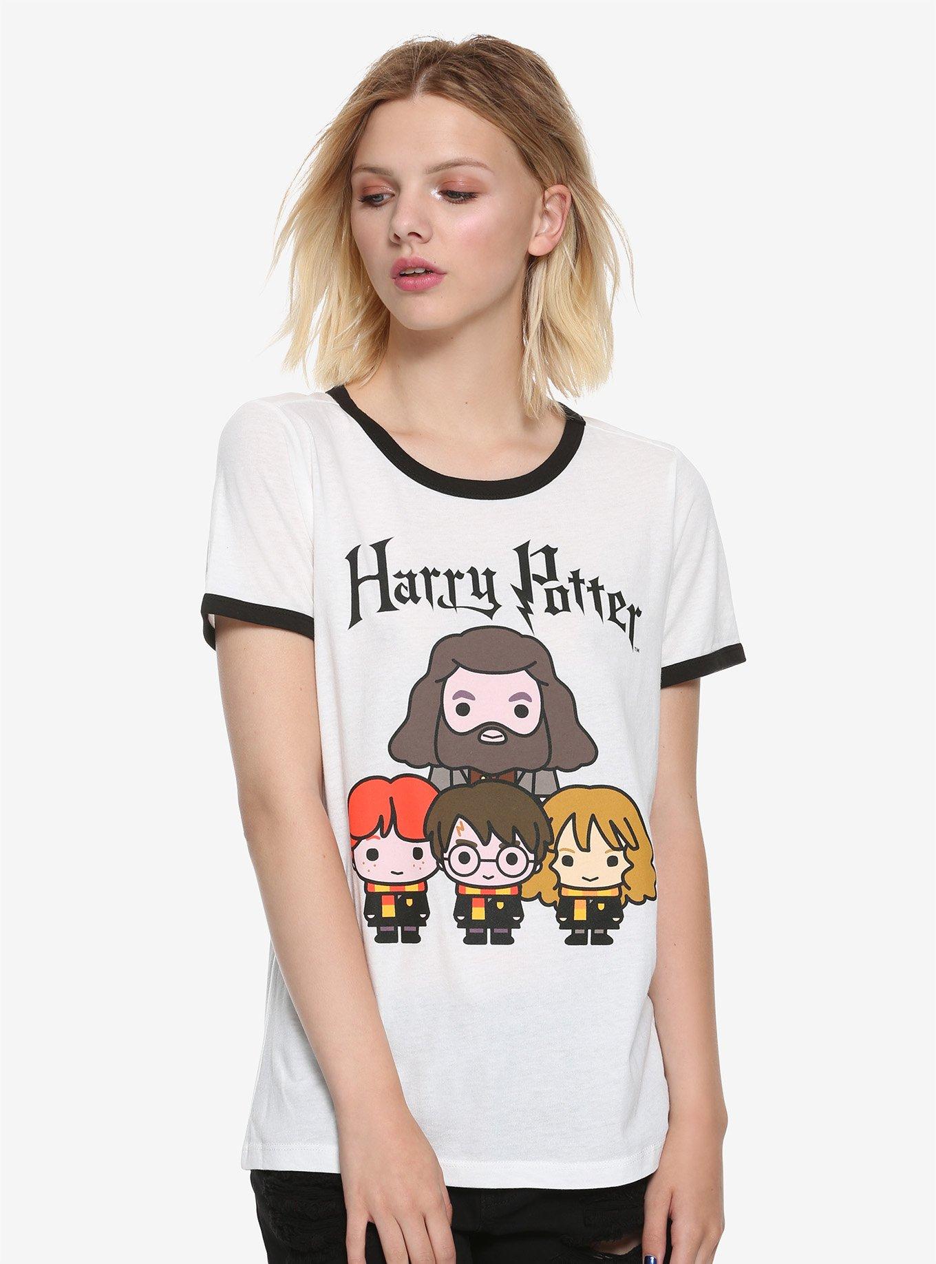 Harry Potter Chibi Characters Girls Ringer T-Shirt, MULTI COLOR, hi-res