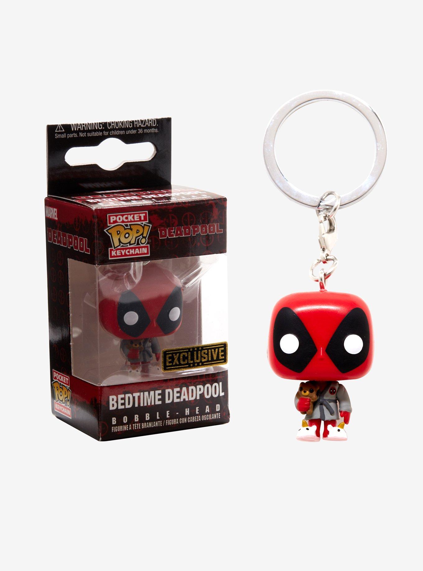 Funko Marvel Deadpool Pocket Pop! Bedtime Deadpool Key Chain Hot Topic Exclusive, , hi-res