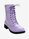 Lilac Combat Boots, LILAC, hi-res