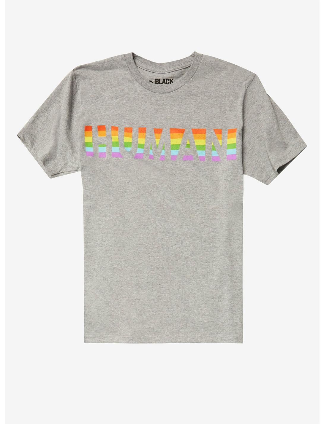 Human Pride T-Shirt, HEATHER GREY, hi-res